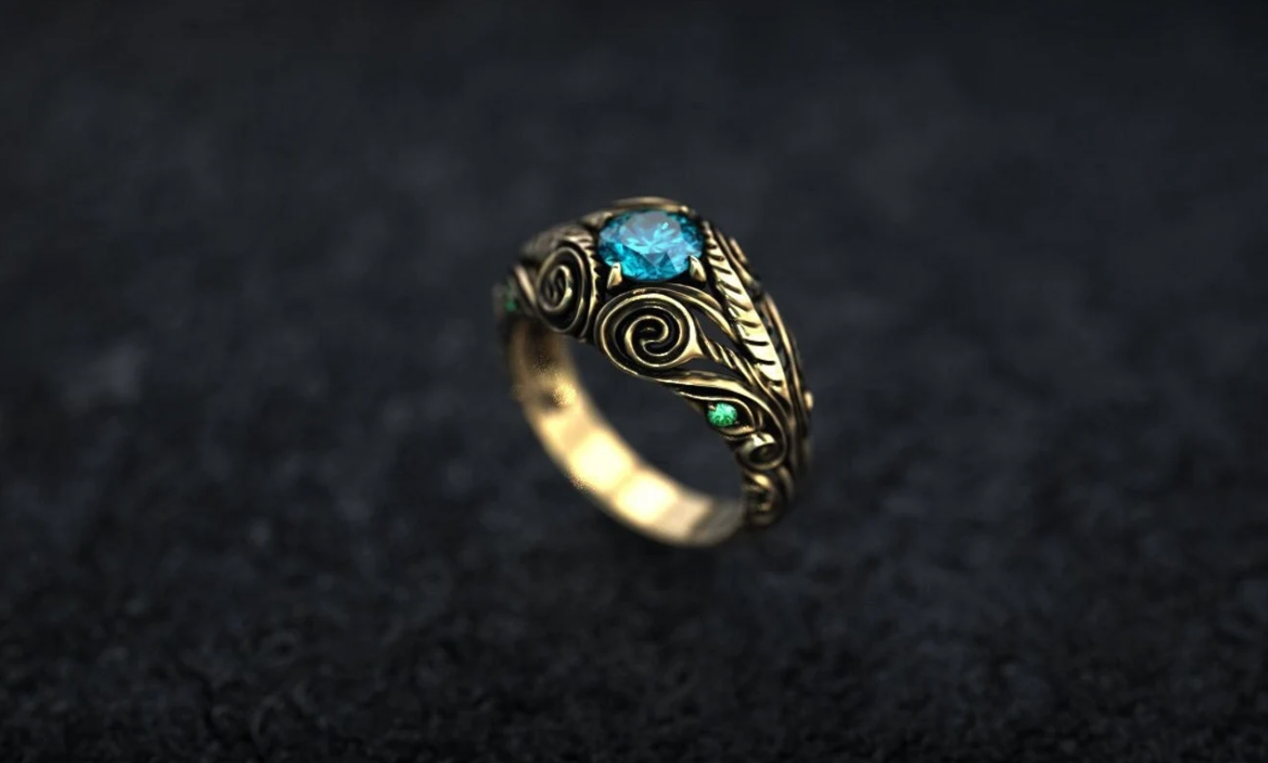 14K Gold Engagement Ring
