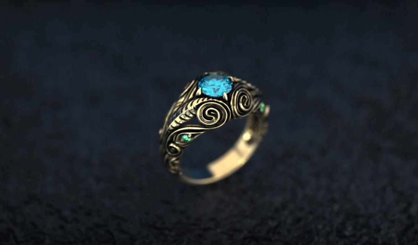 14K Gold Engagement Ring