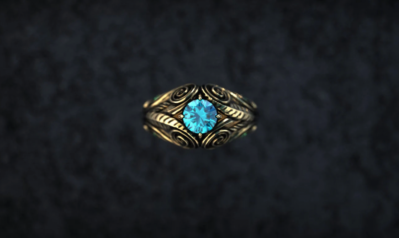 14K Gold Engagement Ring