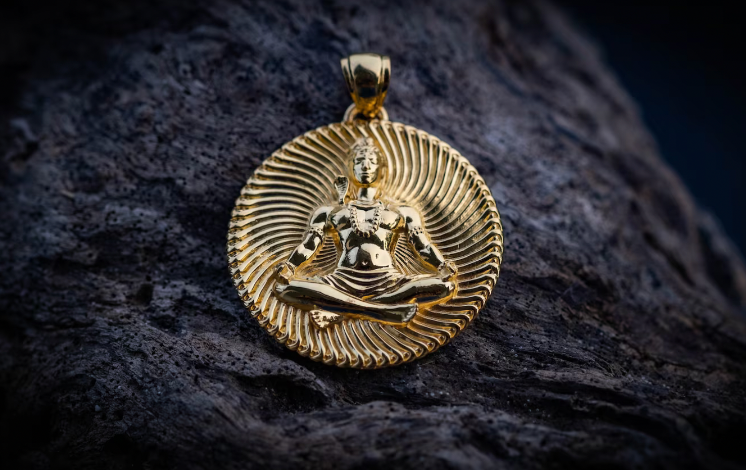 Gold Shiva Pendant