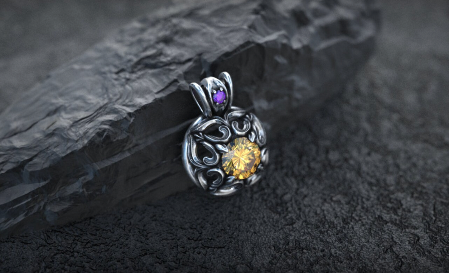 Victorian Citrine Pendant