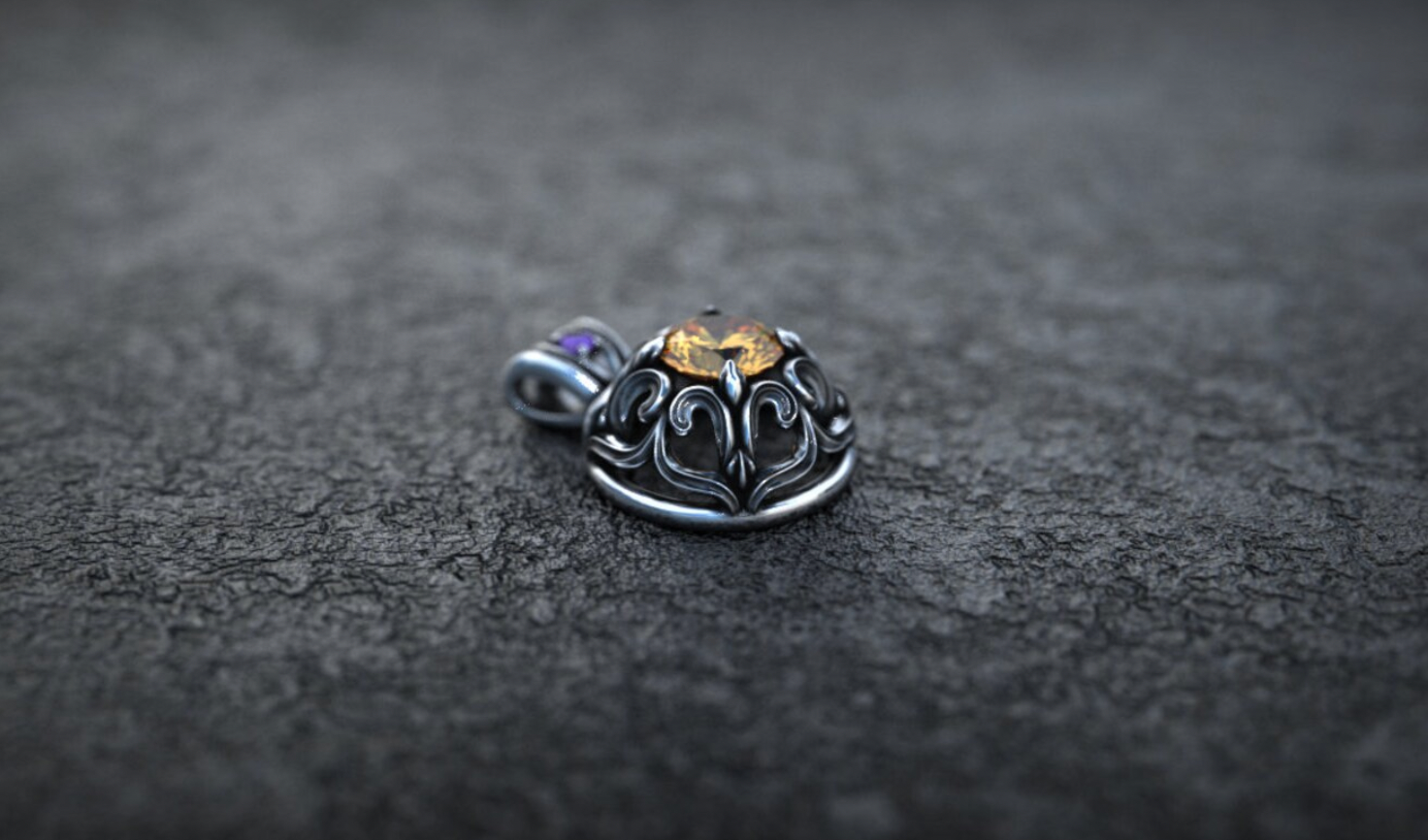 Victorian Citrine Pendant