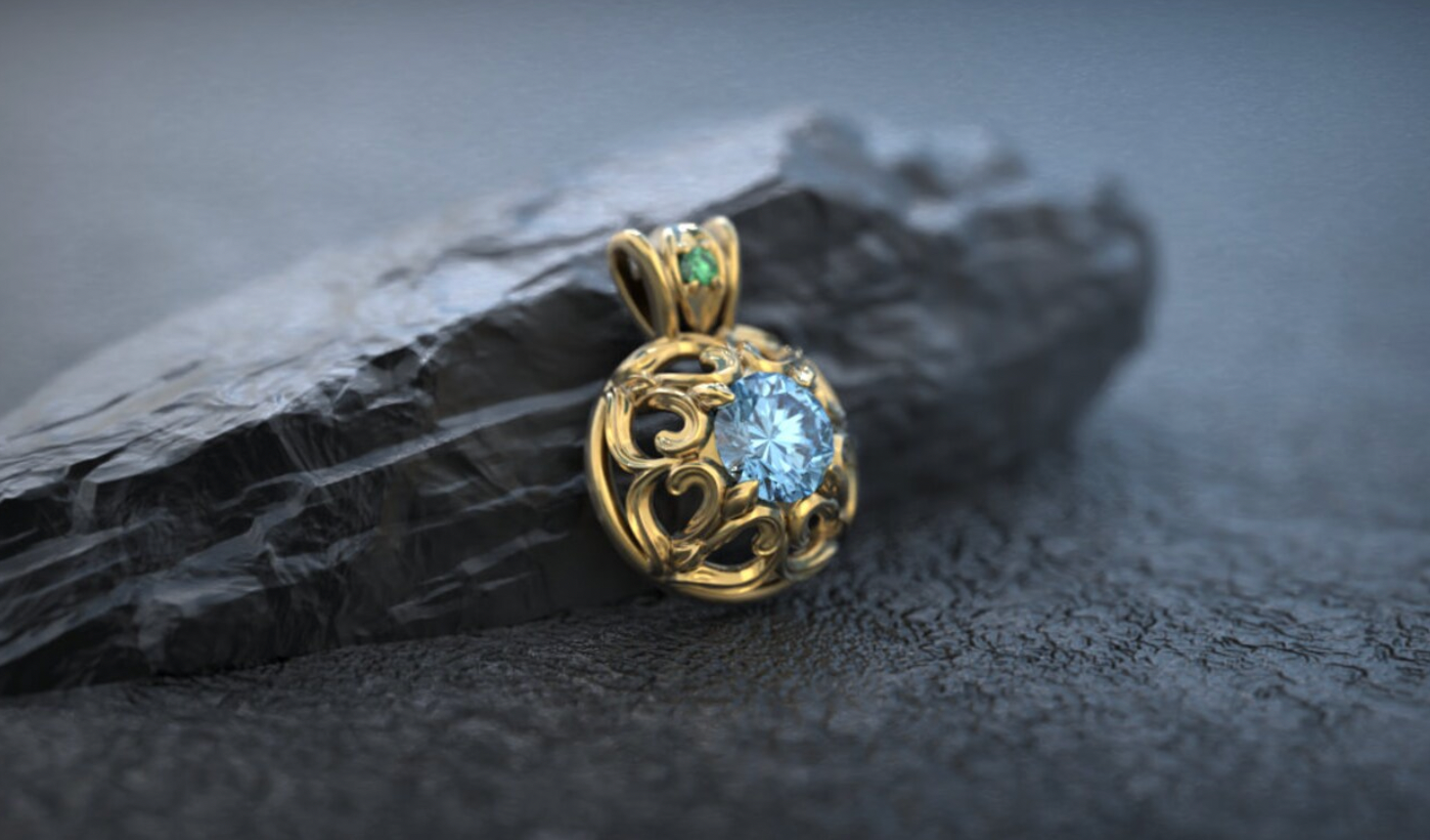 Victorian Citrine Pendant