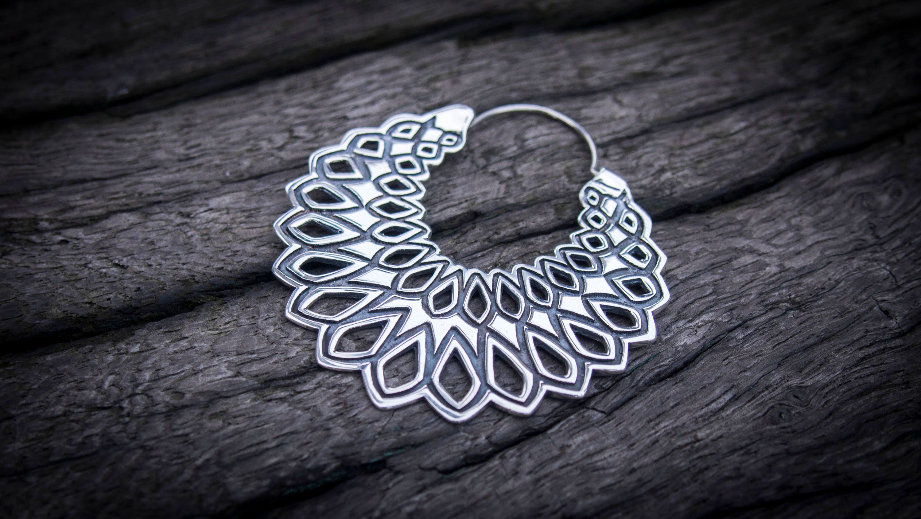 Mandala Earrings | Bohemian Hoop Earrings | Boho Earrings | Tribal Earrings