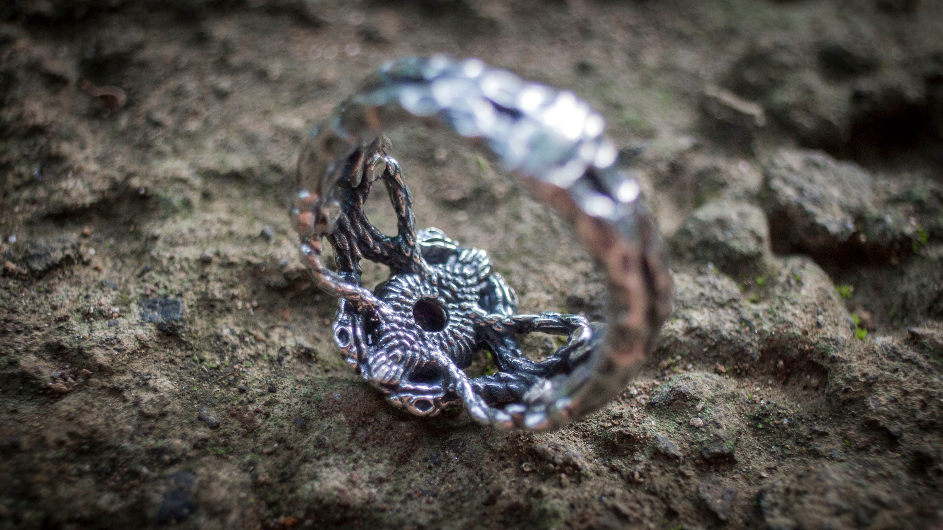 Silver Snakes Ring