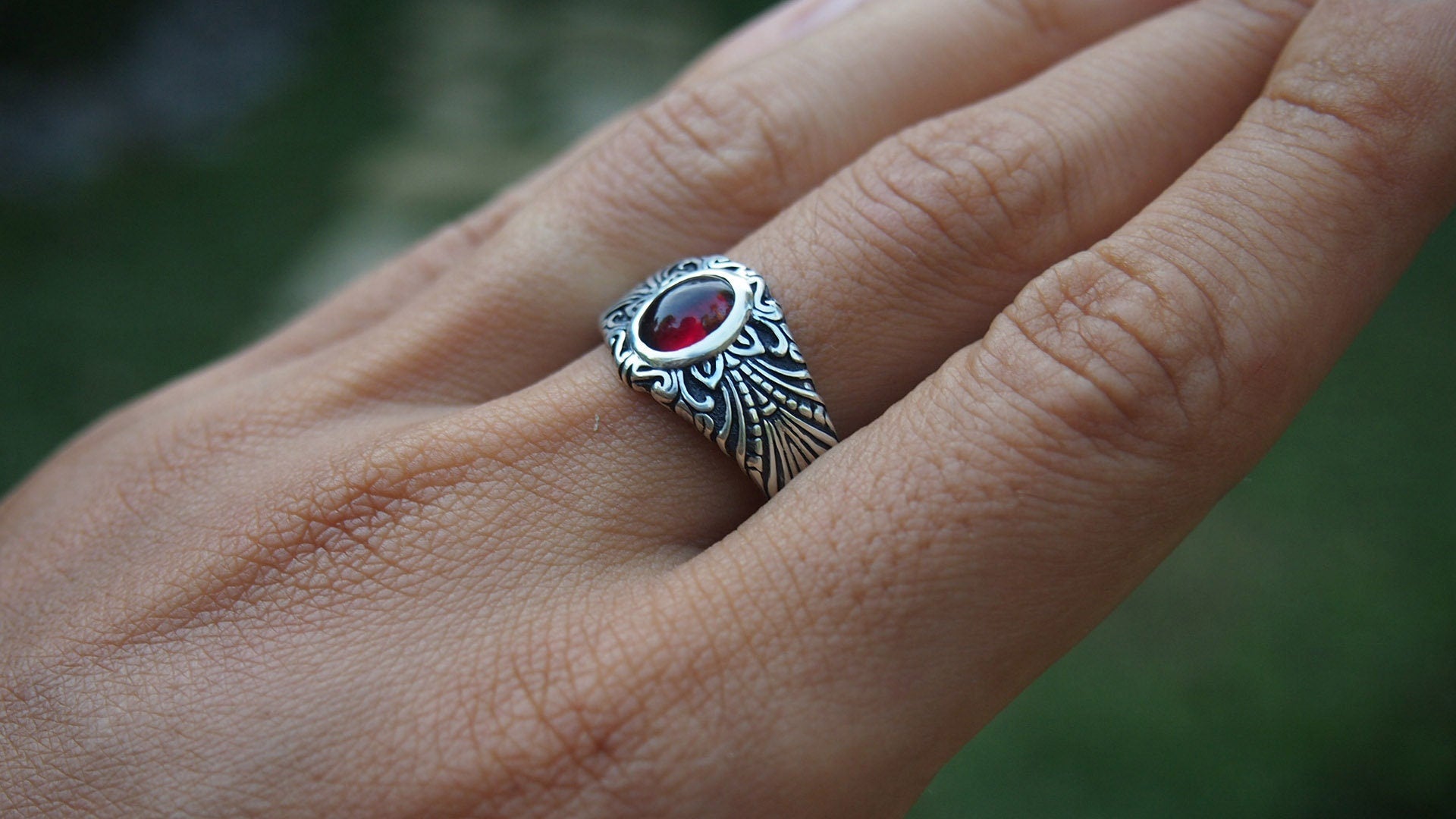 Victorian Ring 'Arta' | Victorian Jewelry | Medieval Ring | Medieval Jewelry | Gothic Ring | Medieval Stone Ring