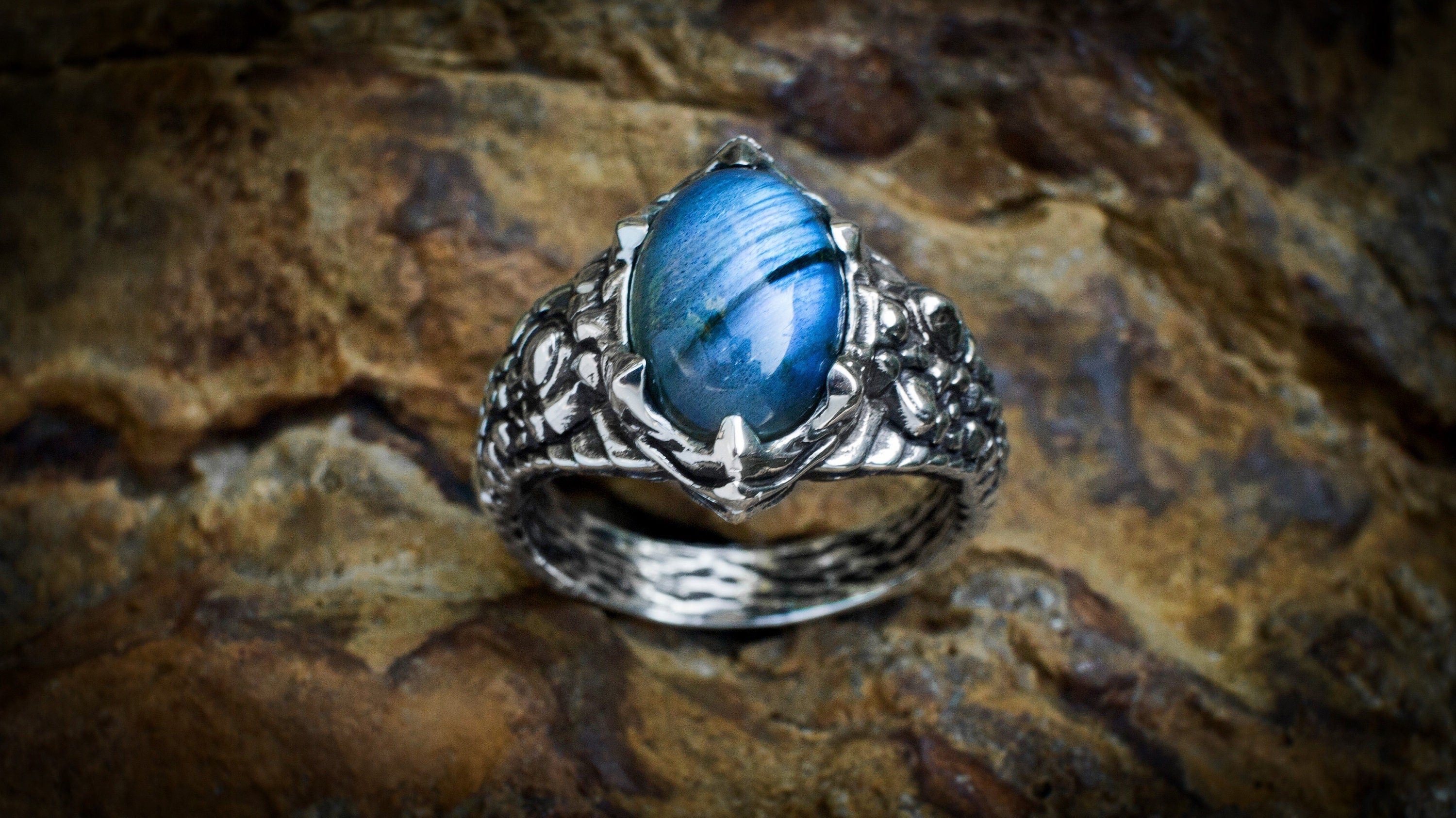 Dragon ring 'Dragon Claw' | Dragon Claw ring | Dragon Jewelry | Scales ring | Cool Mens Rings