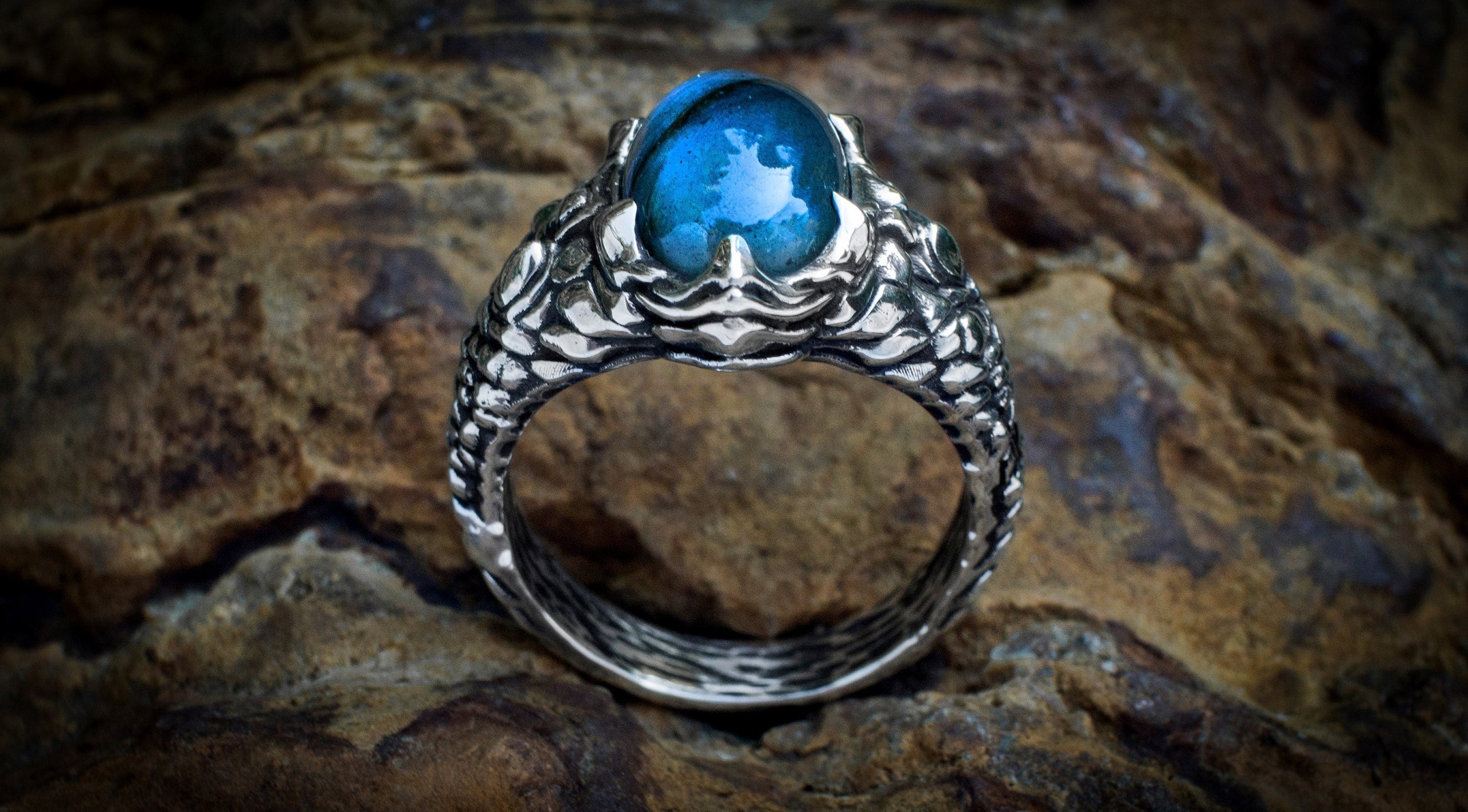 Dragon ring 'Dragon Claw' | Dragon Claw ring | Dragon Jewelry | Scales ring | Cool Mens Rings