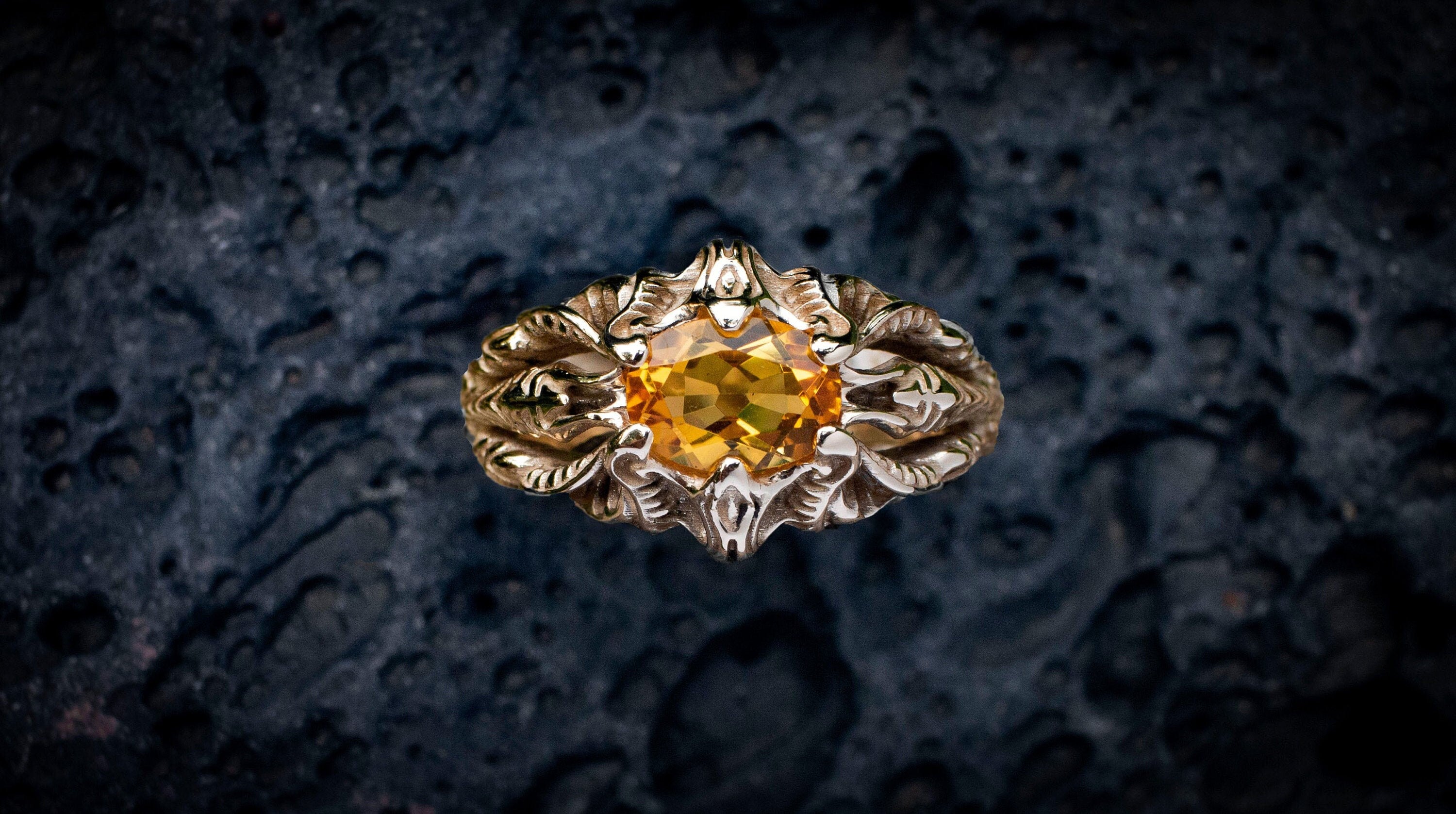 Gold Elven Ring 'Vibra'