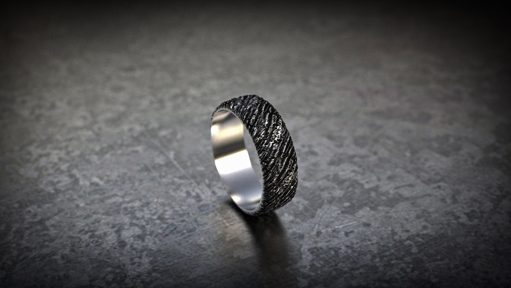 Tree Bark Ring | Wood Bark Band | Tree bark wedding band | Rustic Wedding Band | Rustic Wedding Ring | Textured ring