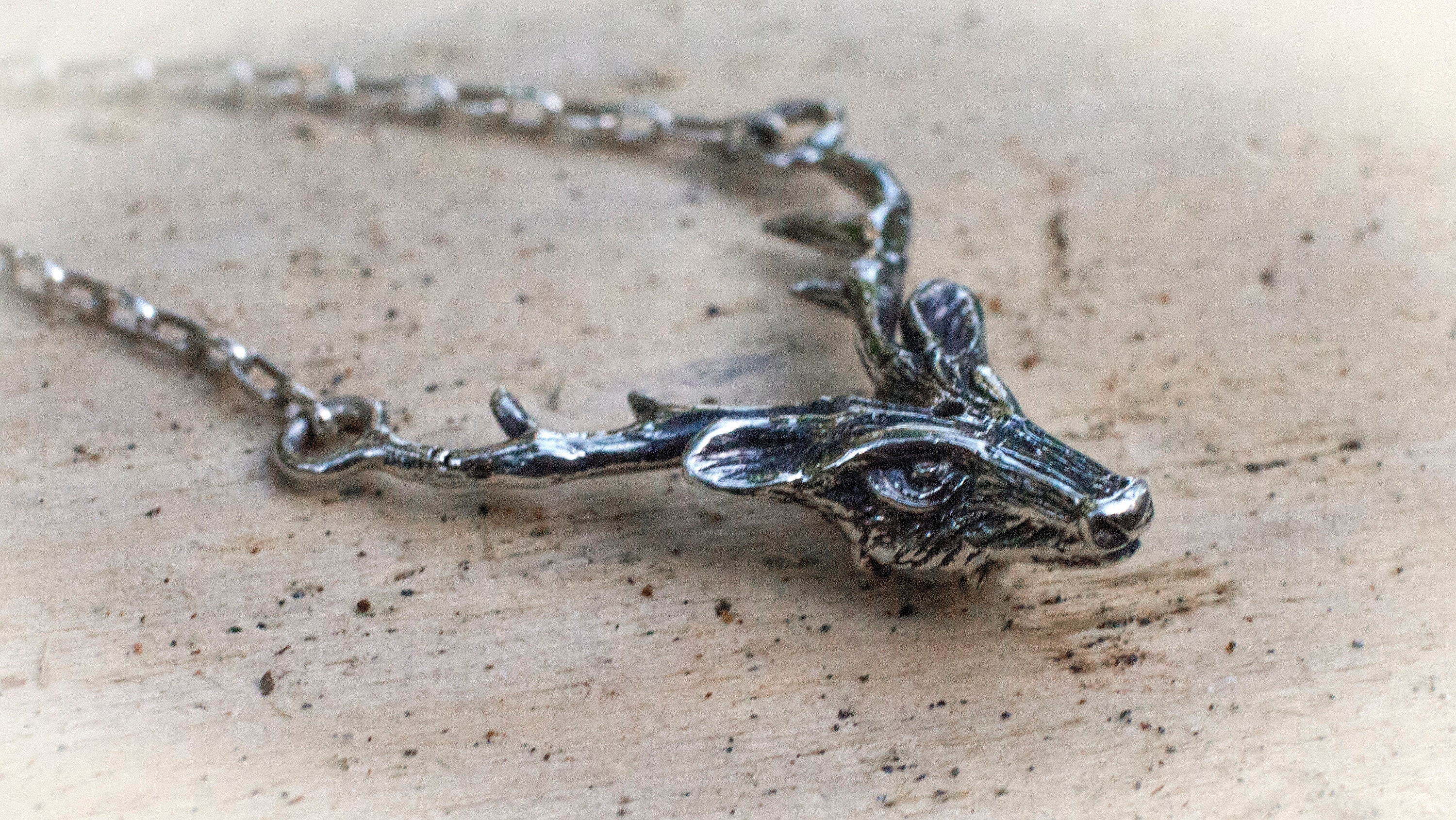 Deer Pendant | Silver Deer Pendant with gemstone | Deer Jewelry | Animal Pendant | Animal Jewelry | Nature Inspired