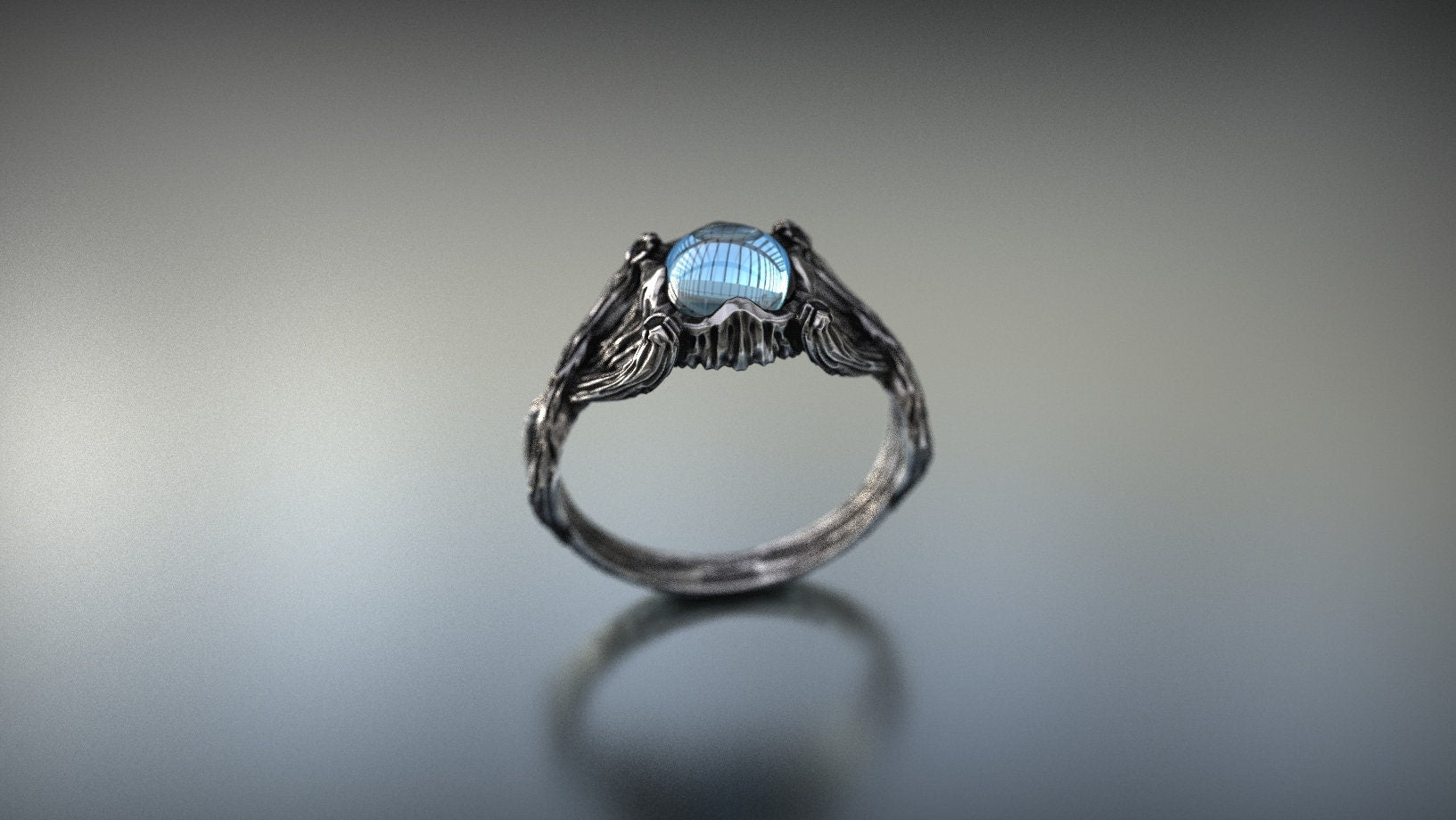 Branch Ring | Twig Engagement Ring | Opal Engagement Ring | Nature Inspired Ring