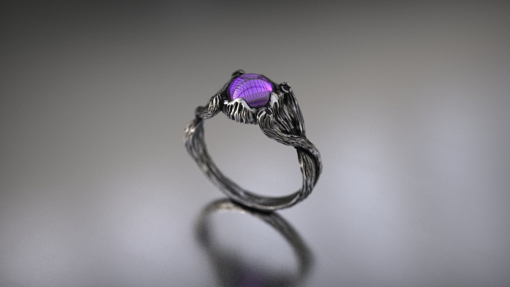 Branch Ring | Twig Engagement Ring | Opal Engagement Ring | Nature Inspired Ring