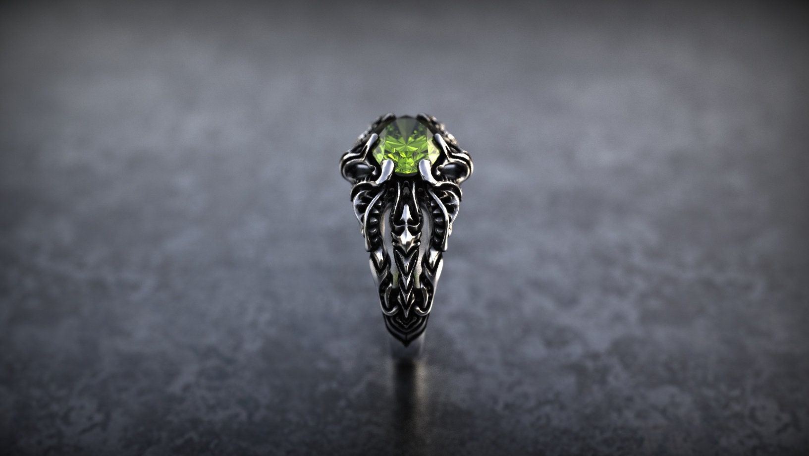 Moonstone Engagement ring 'Vibra'