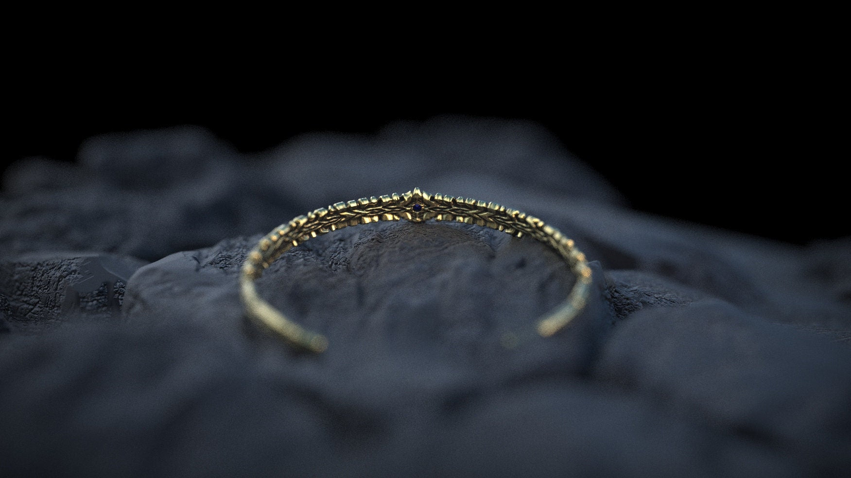 Gold Cuff Bracelet | 14k Solid Gold Bangle Bracelet | Gold Bracelet with Gemstone | 14k Gold Bangle | 14K Gold Bracelet