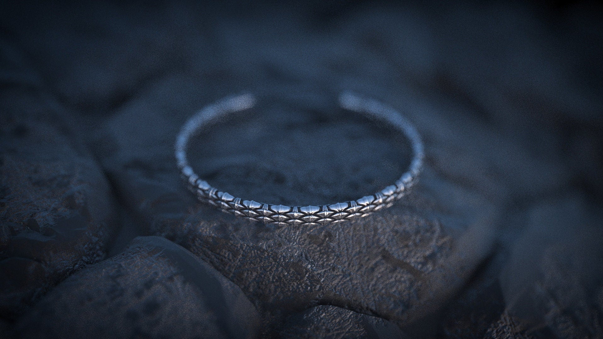 Silver Cuff Bracelet | Silver Bangle Bracelet | Snake Scales Bangle | Sterling Silver Cuff Bracelets For Women | Mens Cuff Bracelet