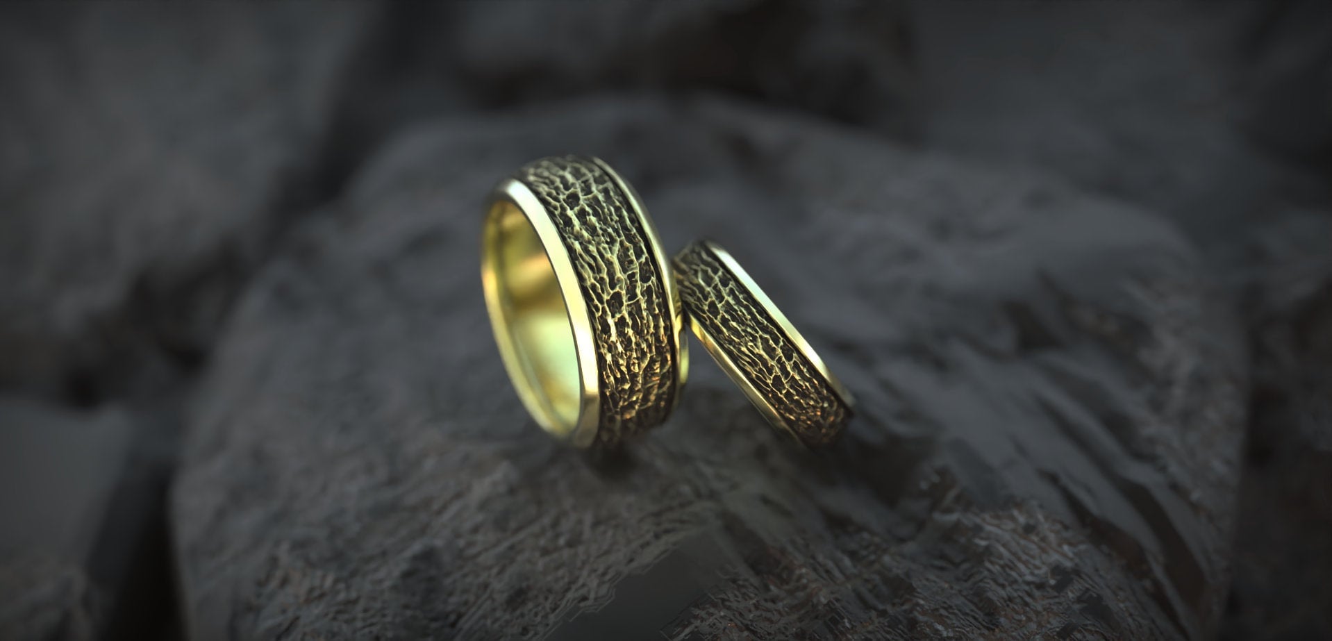 Textured Gold Ring