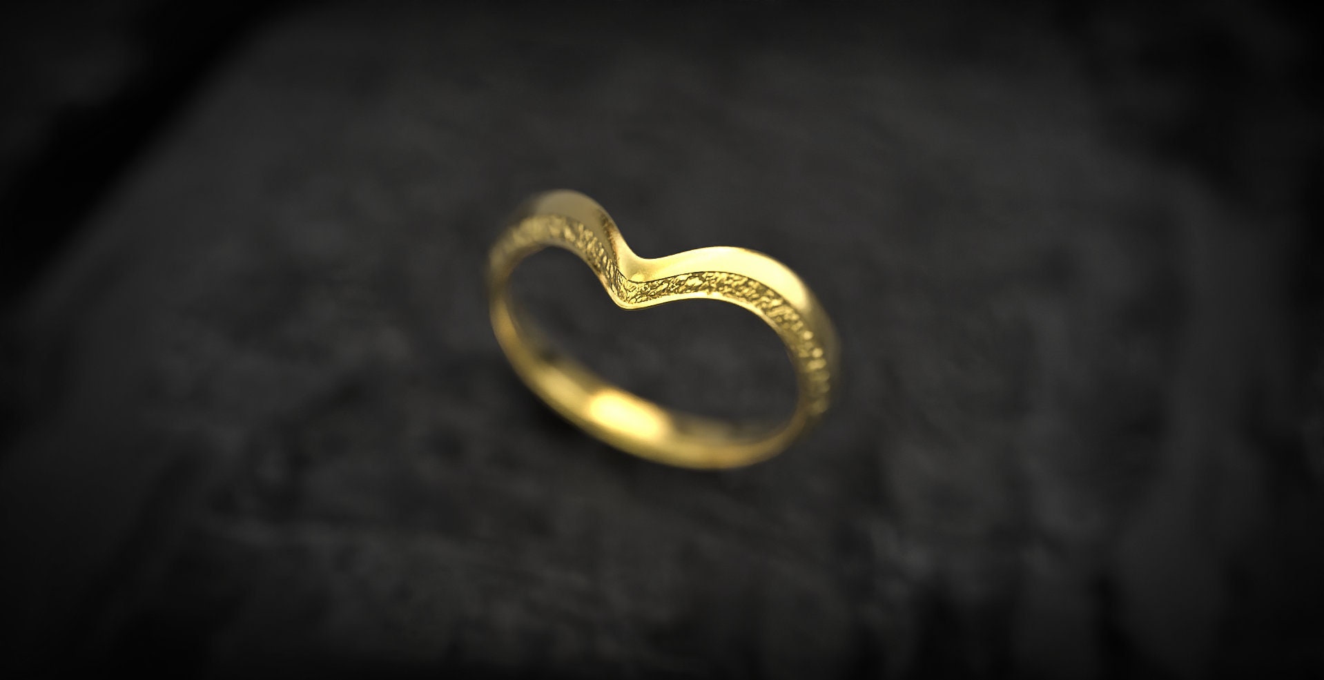 Solid 14k Gold Delicate V Ring | Unique Engagement Ring | Minimalist Gold Jewelry | Dainty 14k Gold Stacking Ring | Gold Band Ring