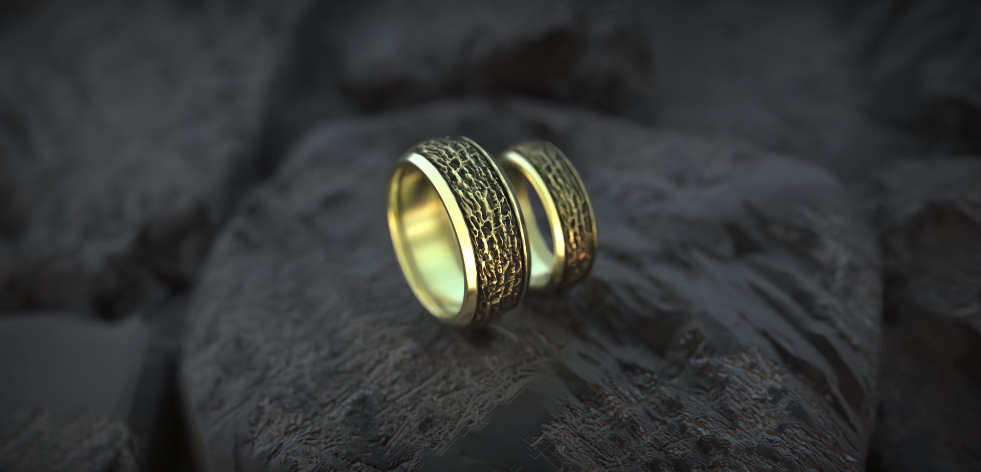 Textured Gold Ring