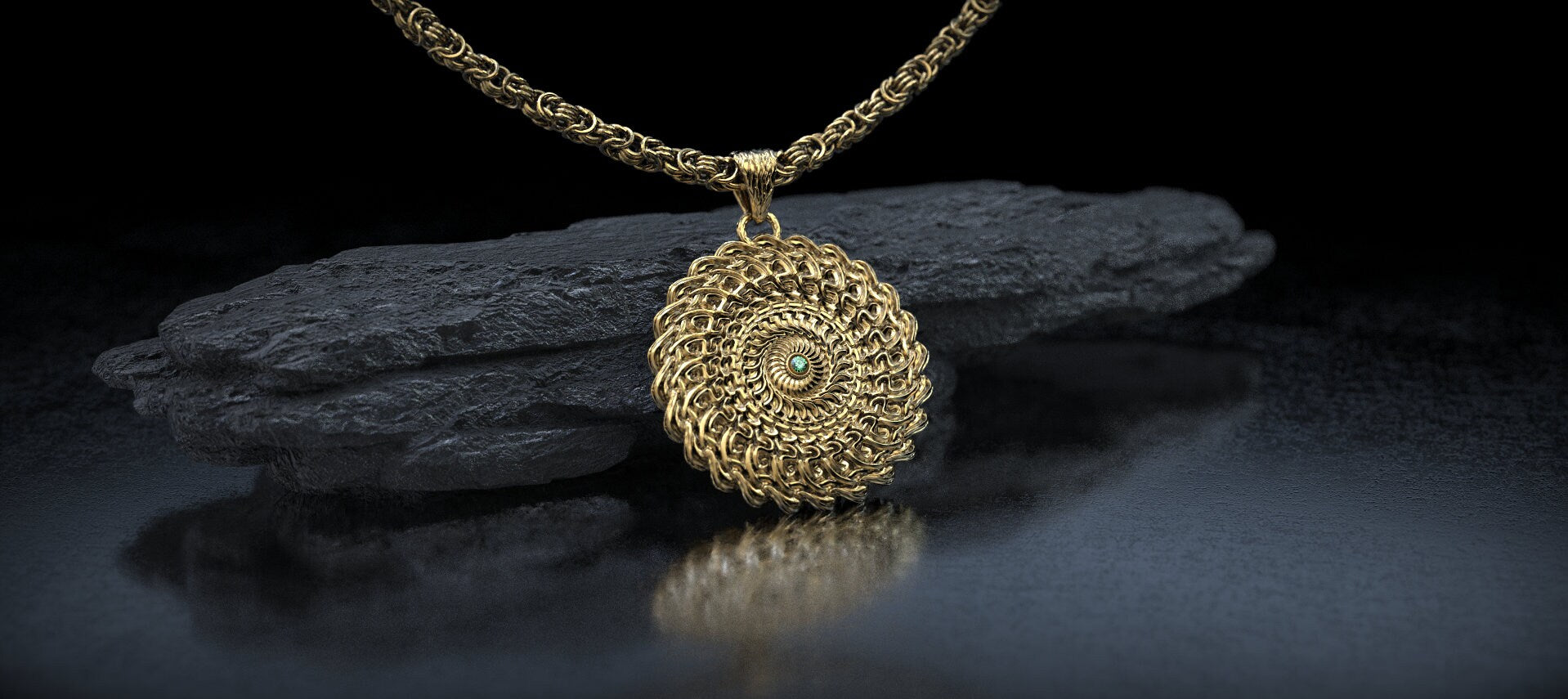 14K Gold Tree of Life Pendant
