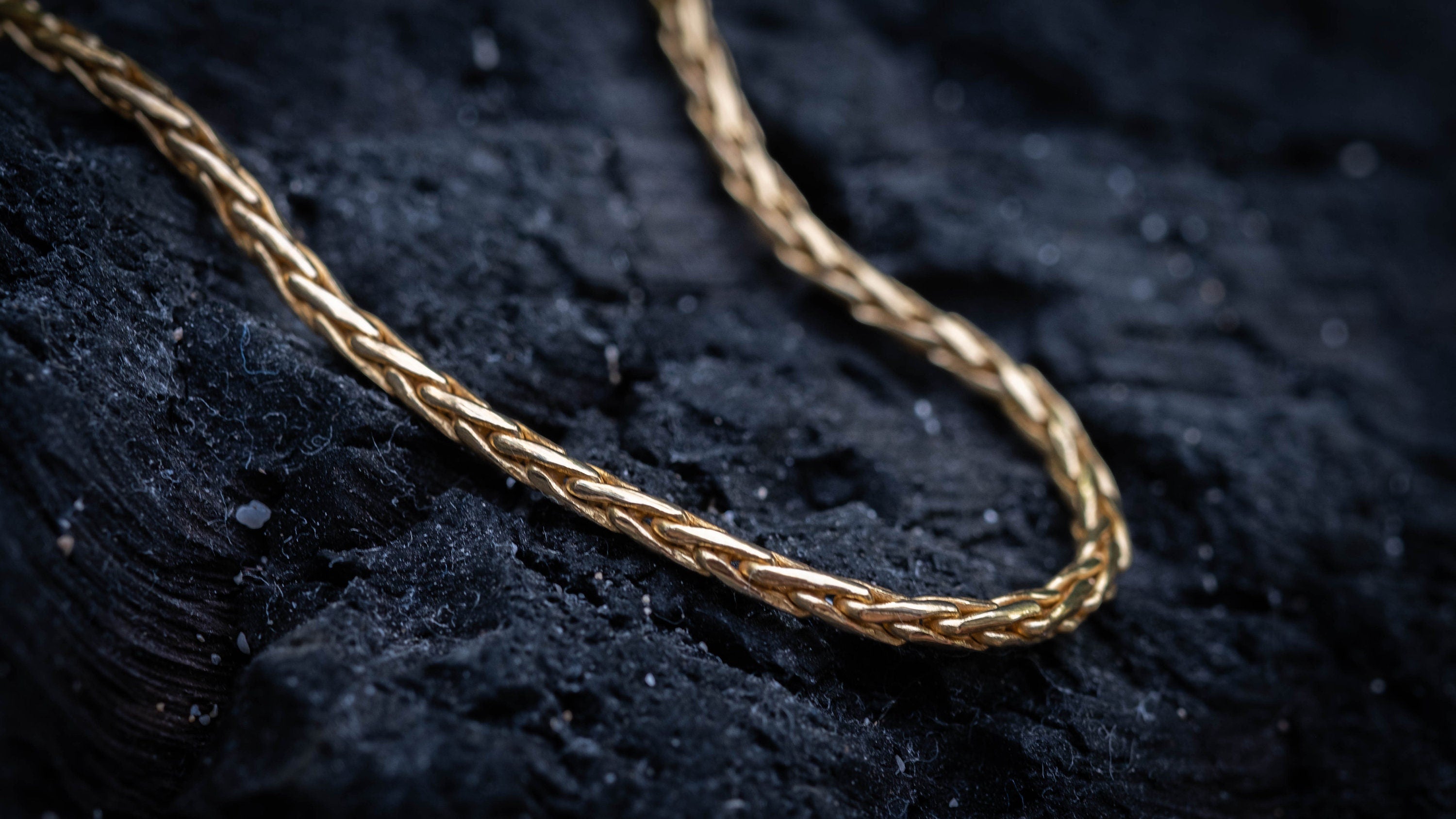 14K Solid Gold Chain 'Padian' | 2mm Gold Chain | Padian Gold Chain