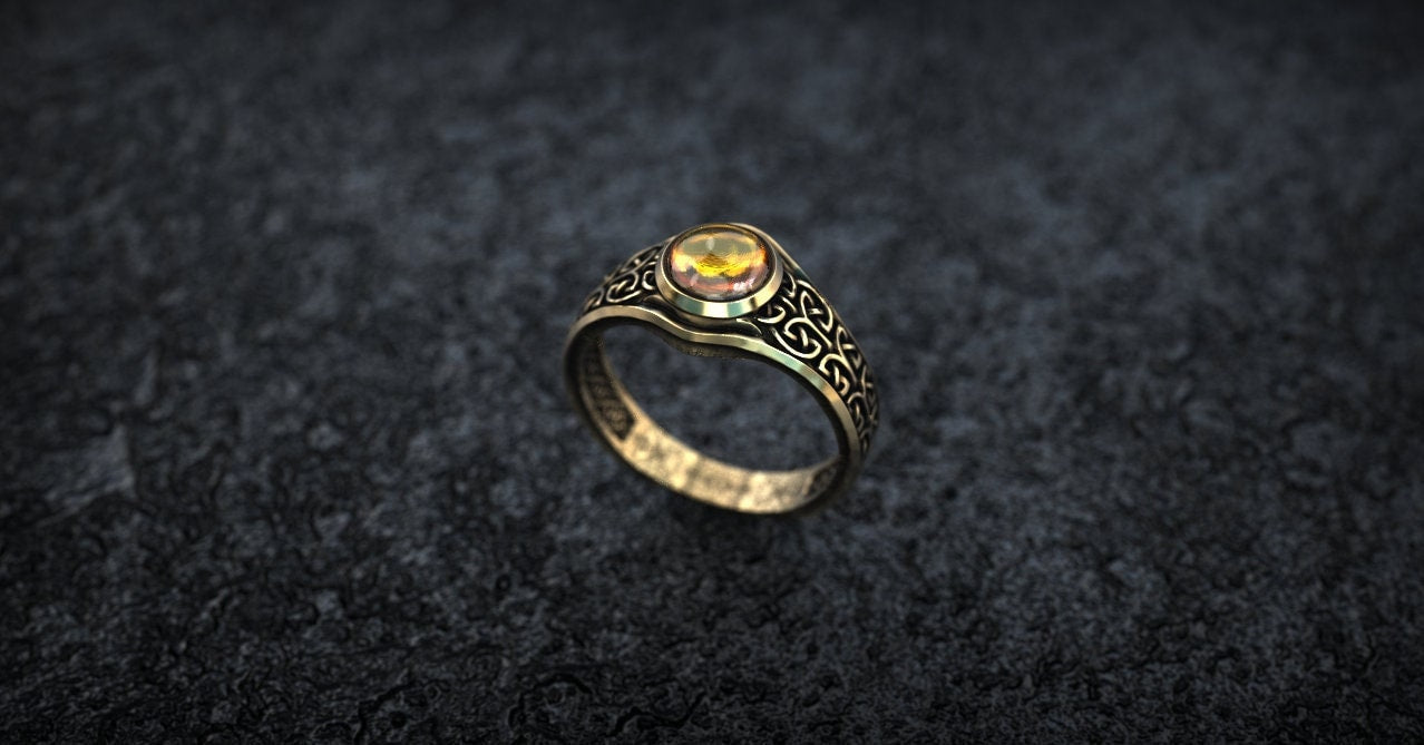 Gold Celtic Knot Wedding Ring 'Sol'