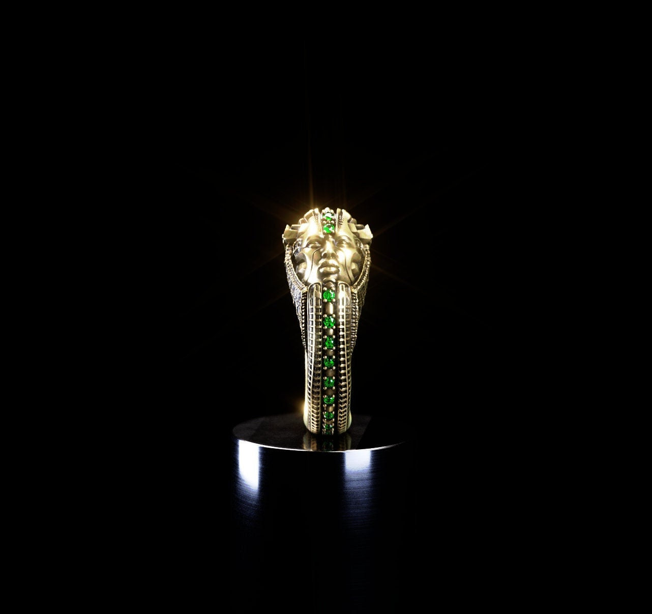 Gold Alien Ring 'Symbiote'