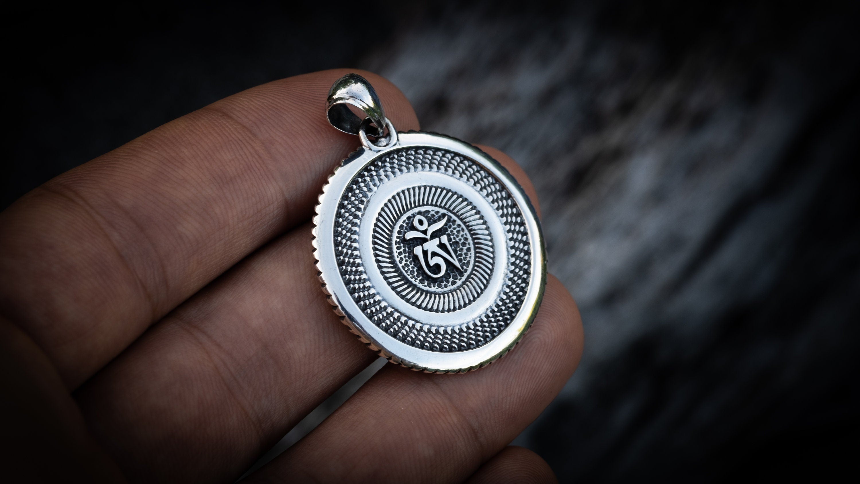 Silver Buddha Pendant
