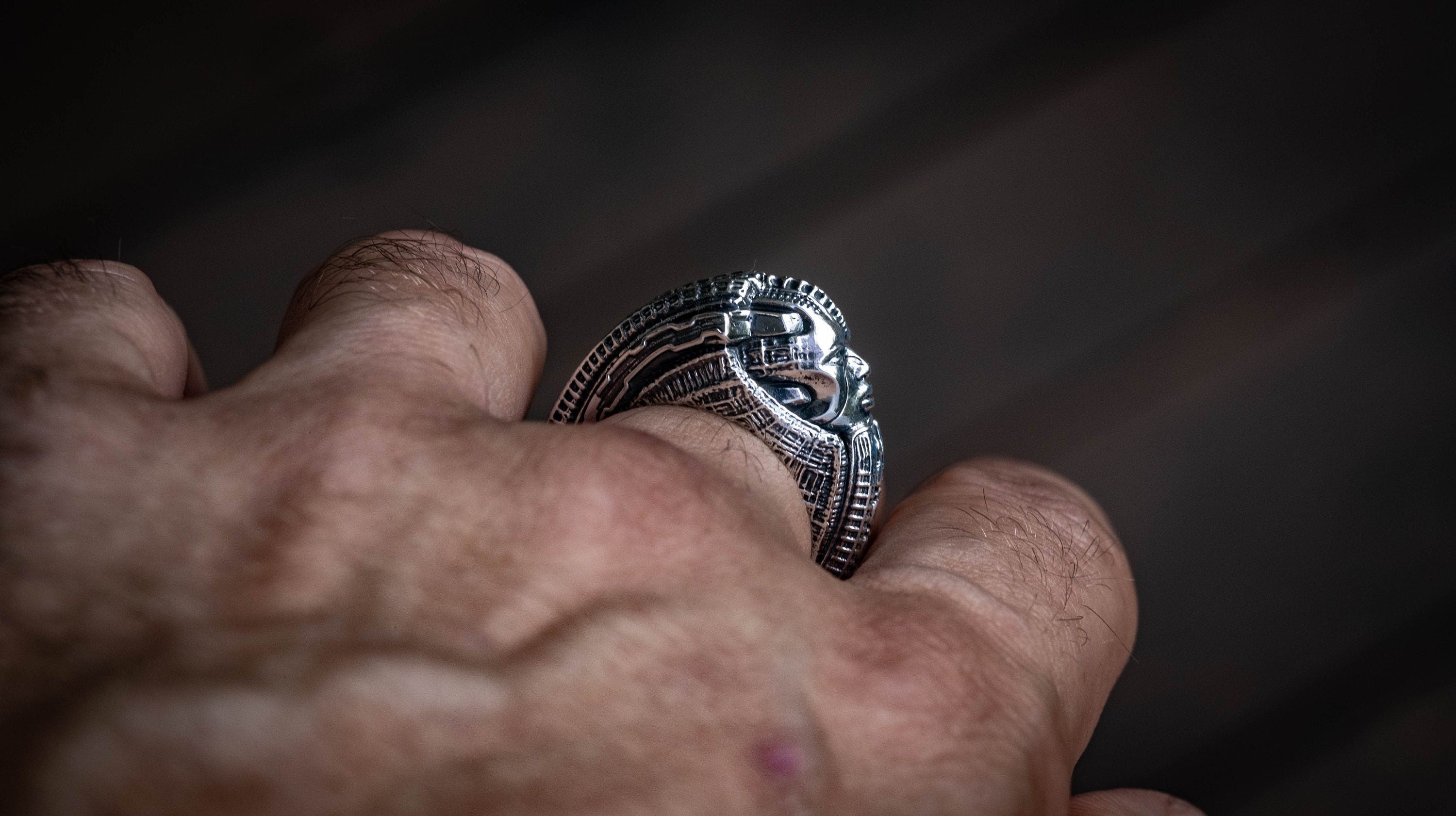 Alien Ring | Sci-Fi Space Ring | Xenomorph Ring | Alien Ring | Cyberpunk Jewelry | Futuristic ring | Hr Giger | Biomechanical Jewelry