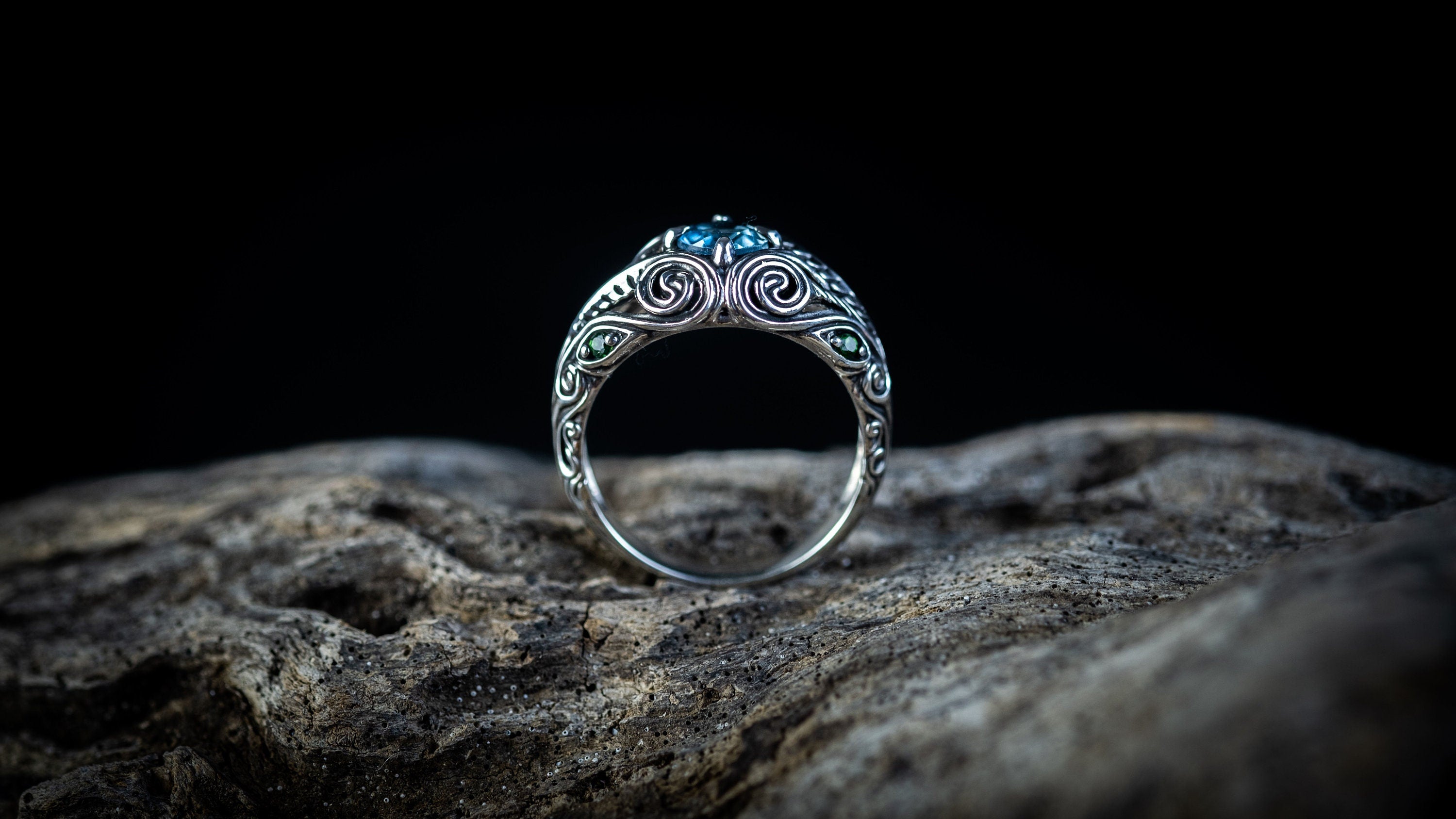 Elven Engagement Ring | Fairy Ring | Nature Inspired Ring | Victorian Jewelry | Fantasy Jewelry | Gift for Her