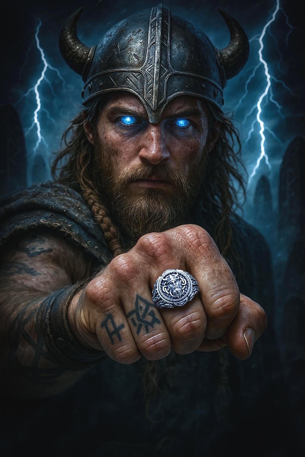 Odin Viking Ring | Celtic Knot Silver Jewelry | Viking Head Ring | Pagan Jewelry for Men | Norse Mythology Ring | Viking Accessories