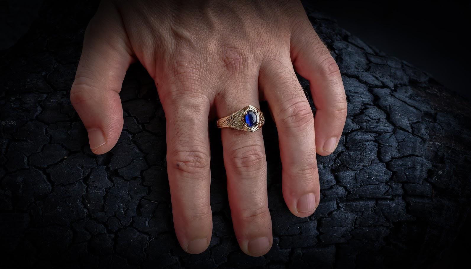 14K Gold Celtic Wedding Ring | Viking-Inspired Gold Jewelry | Unique Celtic Knot Design