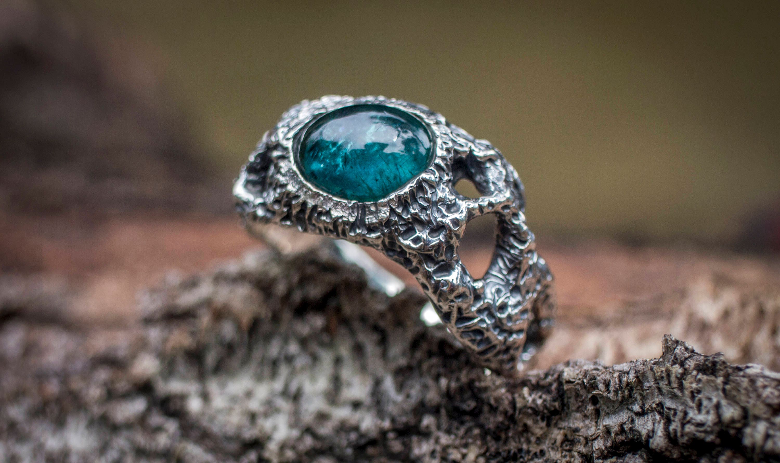 Blue Tourmaline Ring