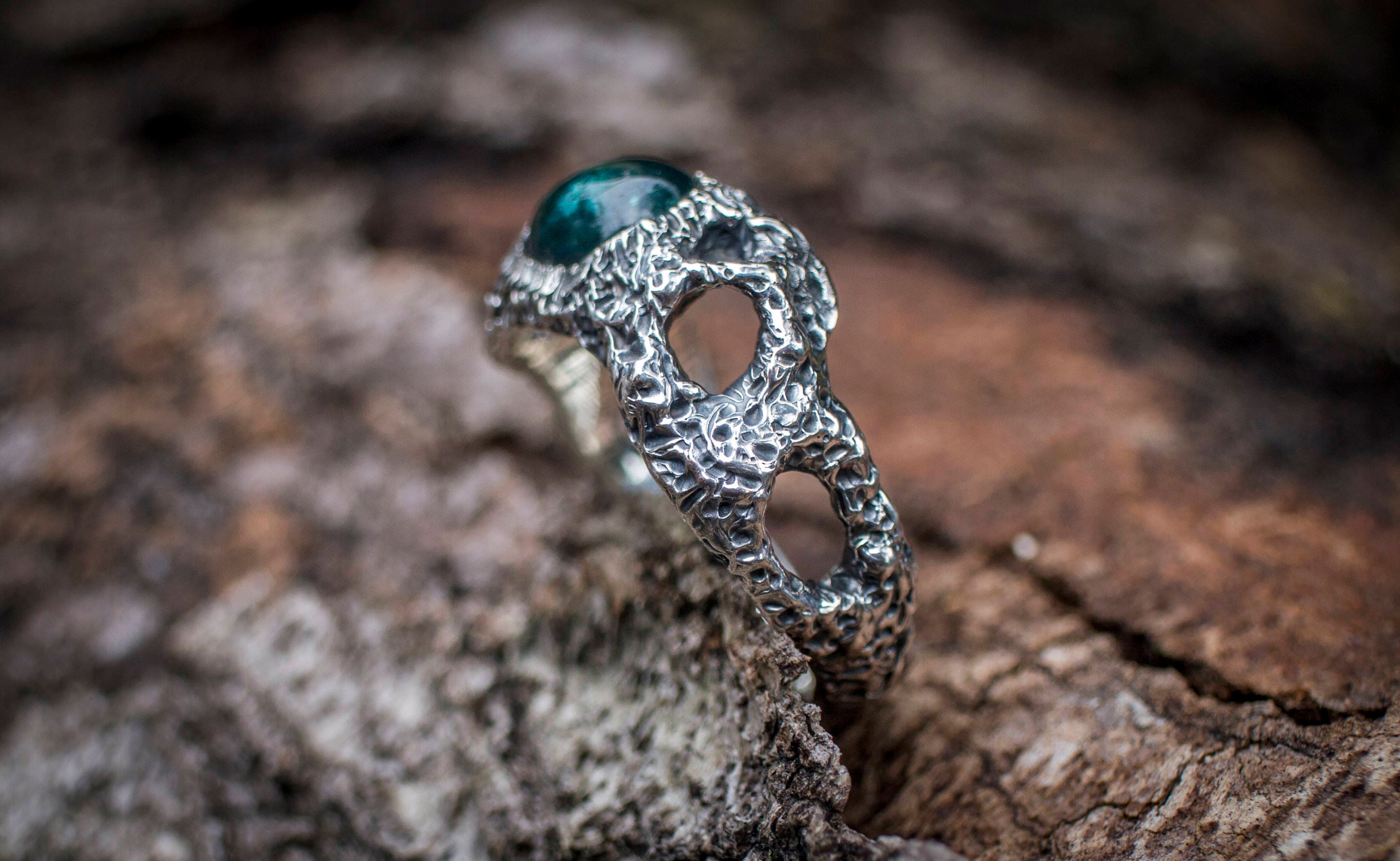 Blue Tourmaline Ring