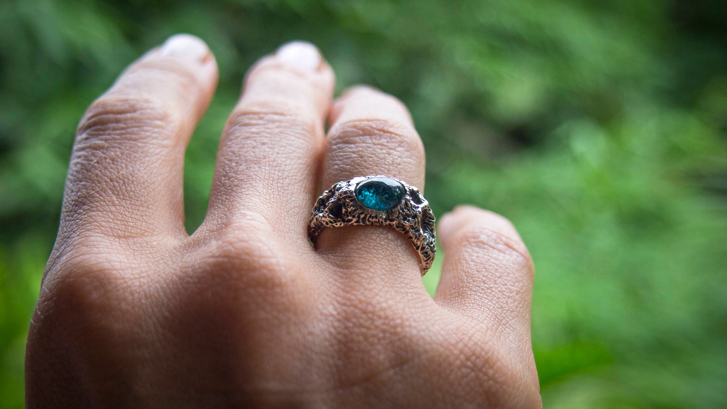 Blue Tourmaline Ring