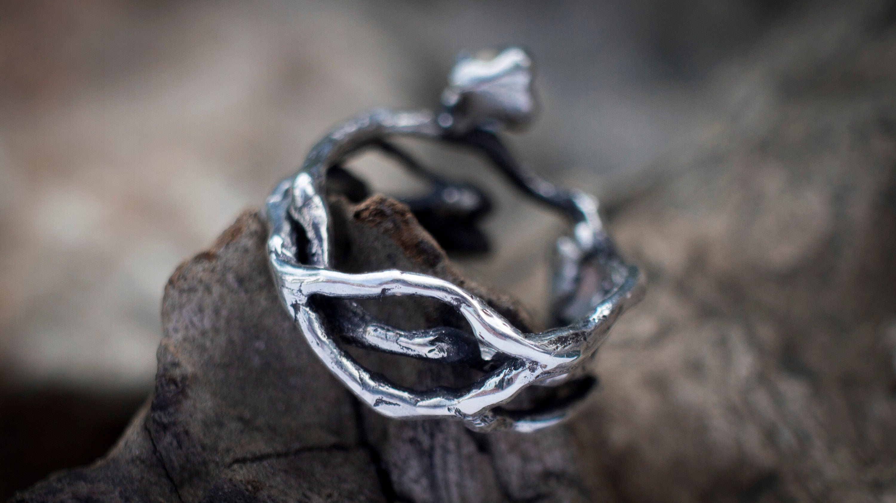 Moonstone Ring 'Moon Tree'