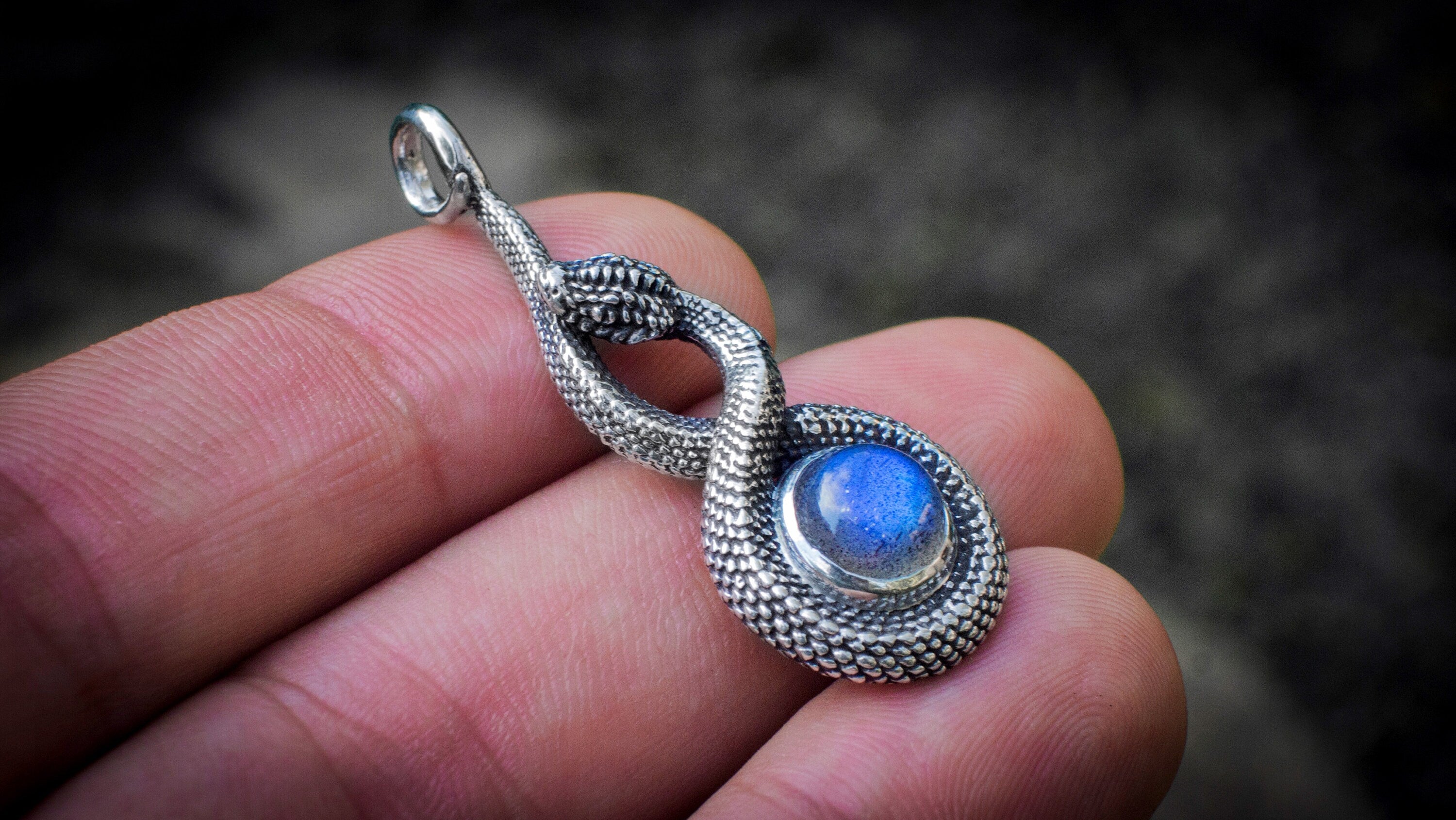 Silver Snake Pendant