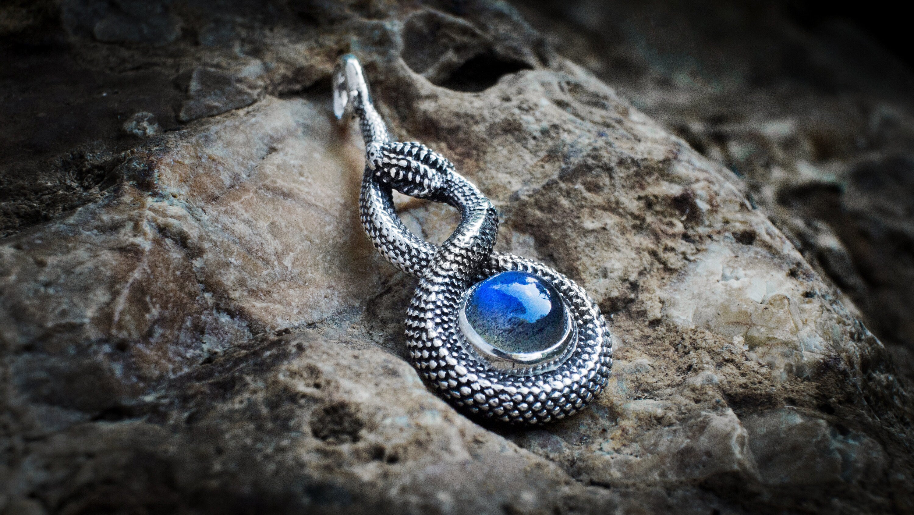 Silver Snake Pendant