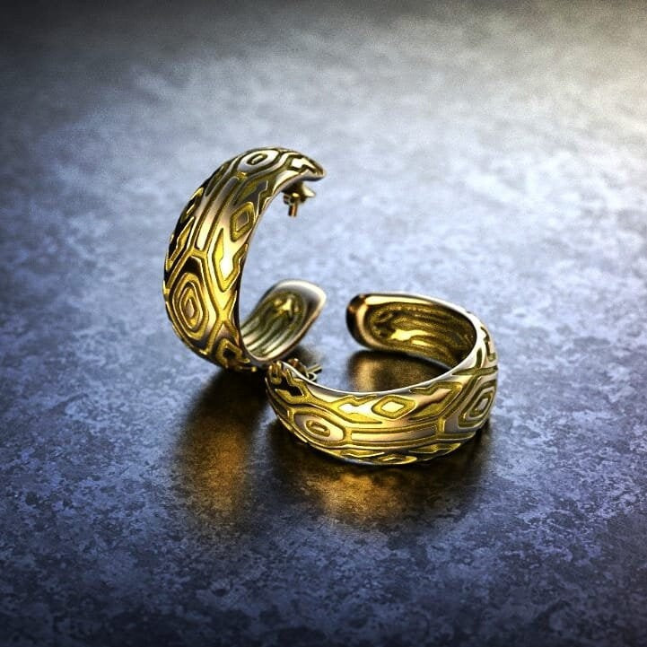 Gold earrings 14k