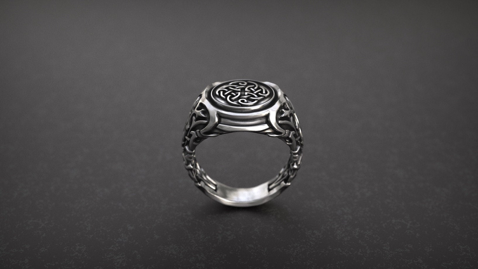 Celtic Knot Signet Ring