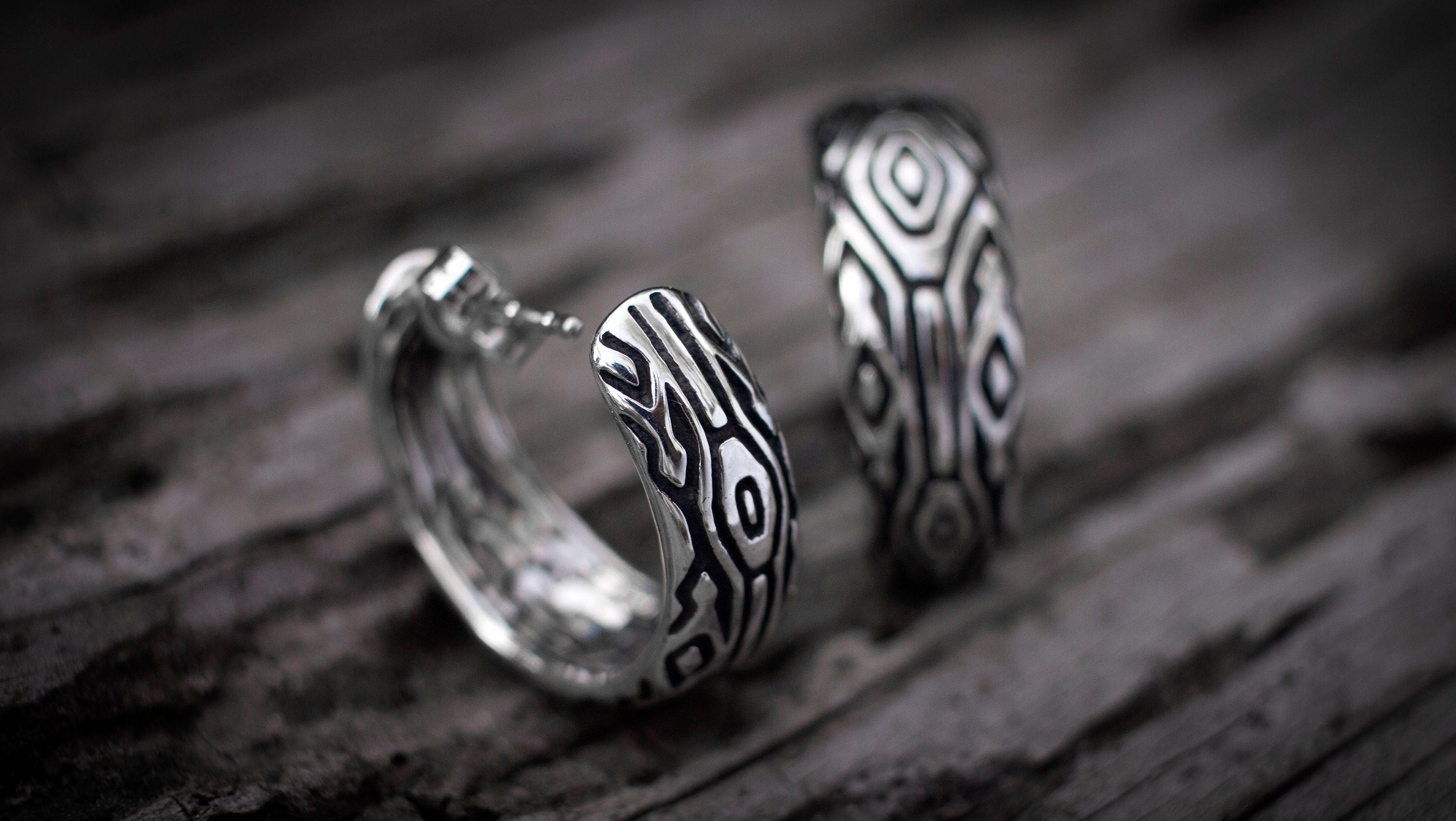 Geometric stud earrings