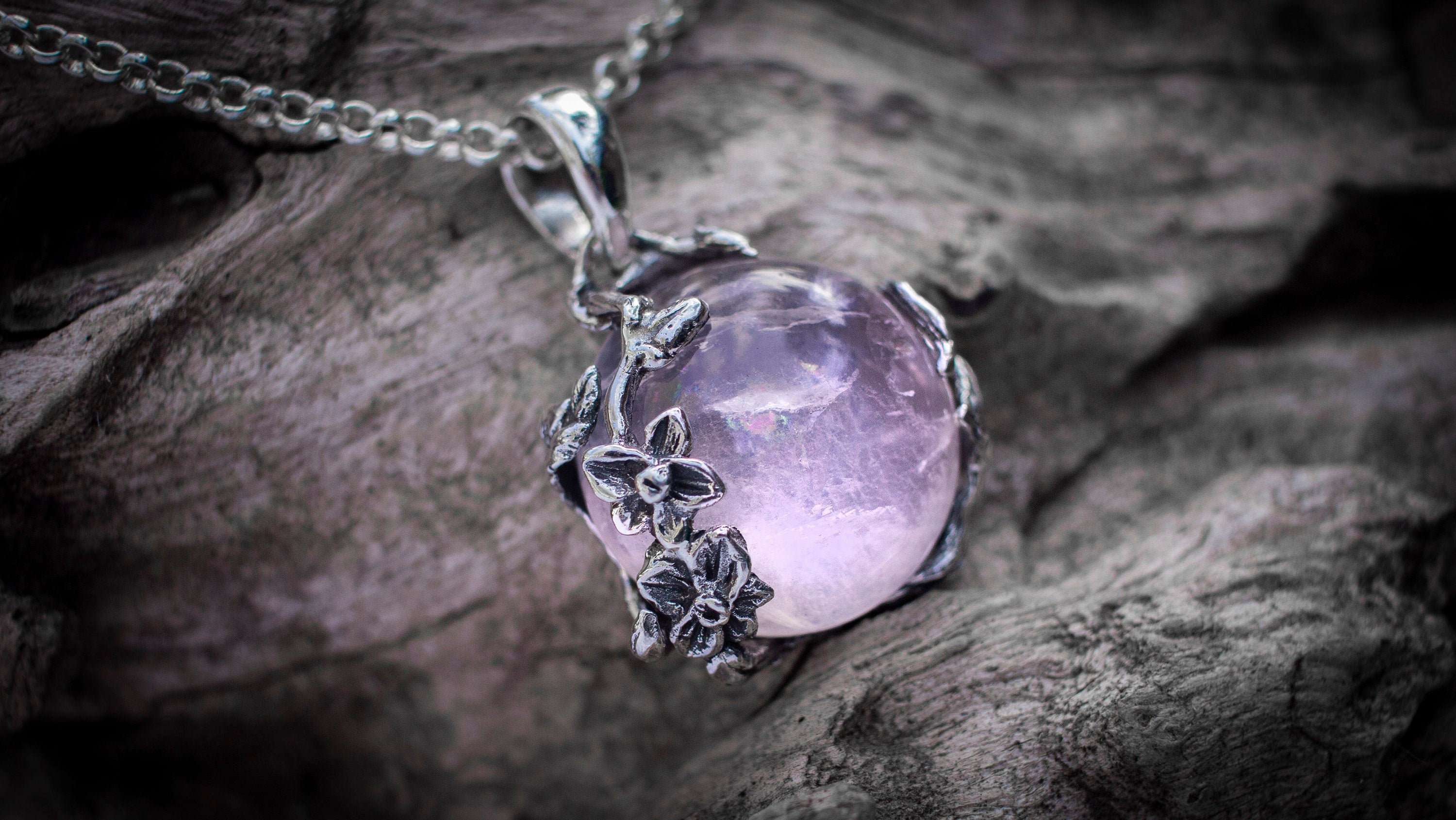 Rainbow Moonstone Necklace