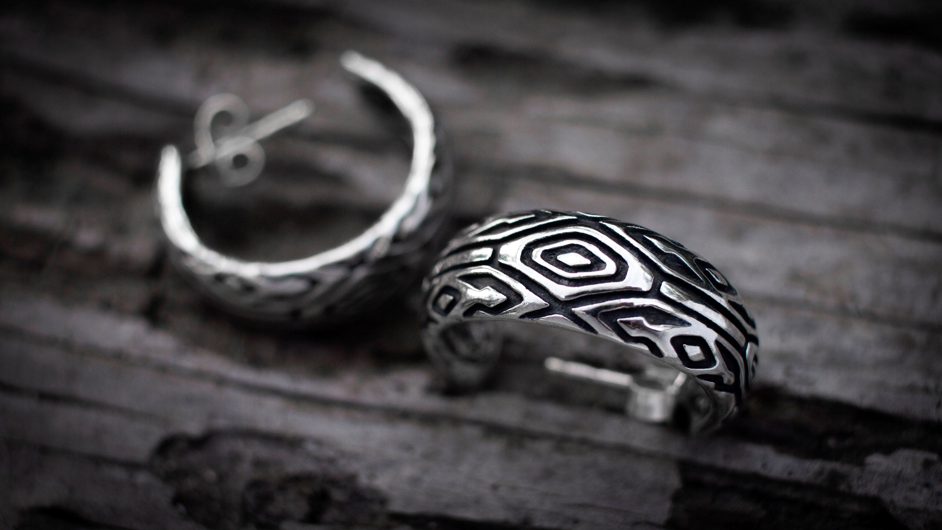 Geometric stud earrings