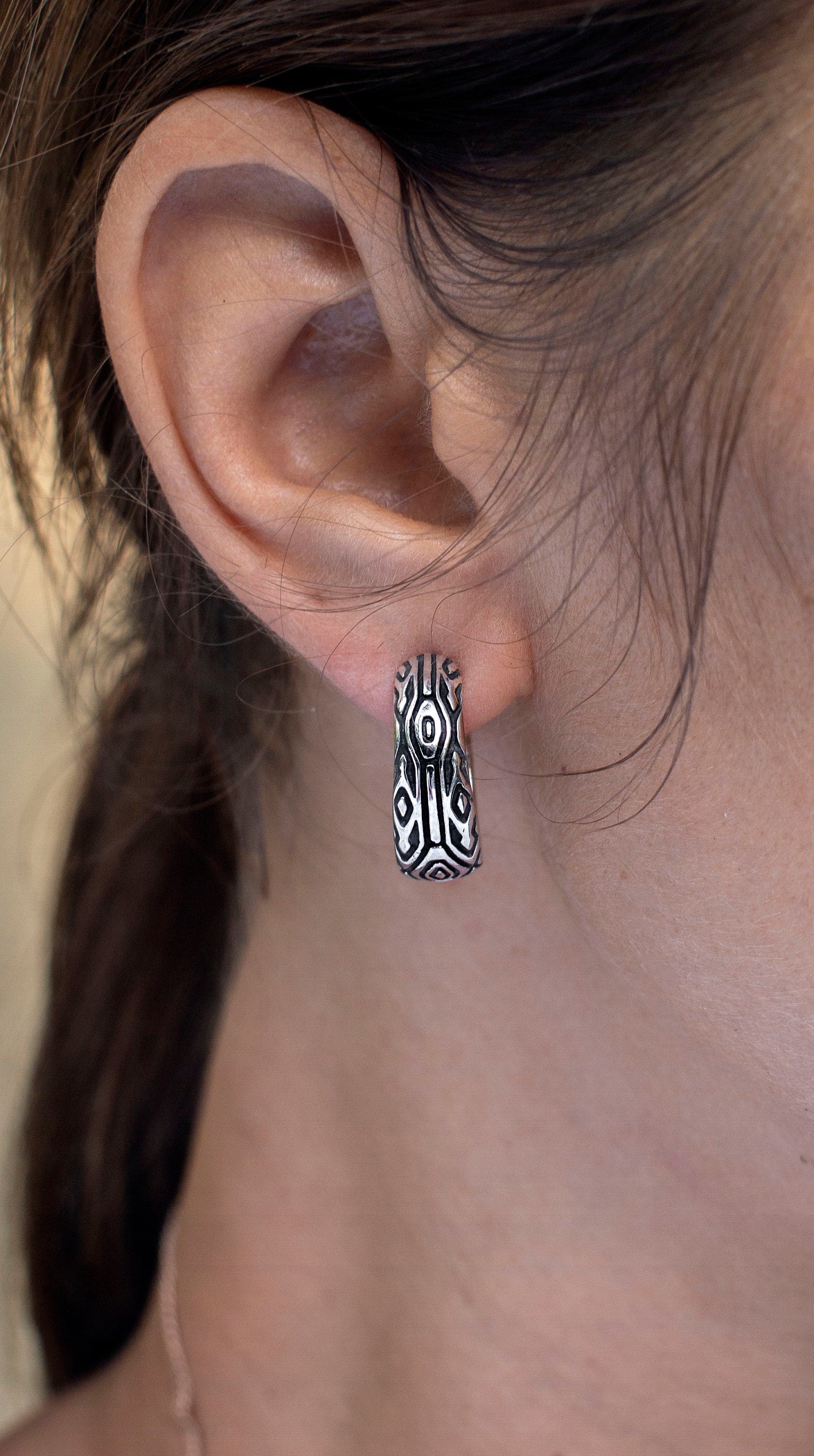 Geometric stud earrings