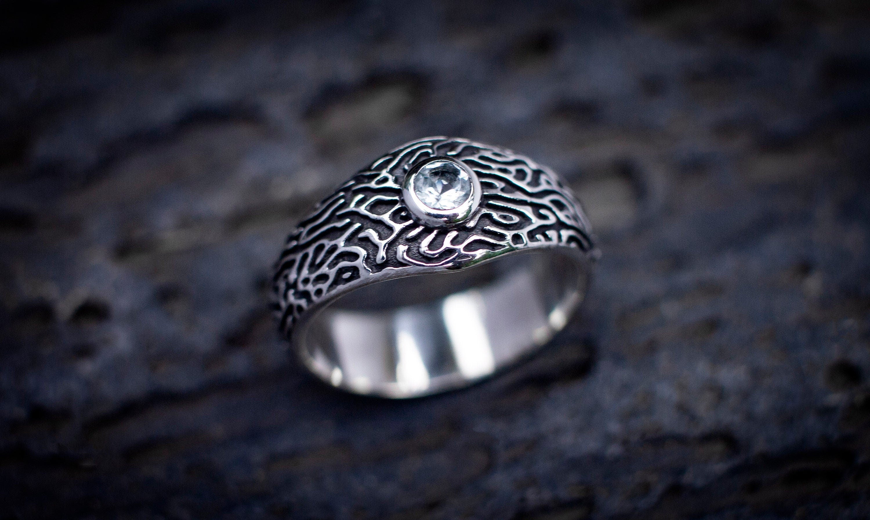 Aquamarine Engagement Ring 'Favia'