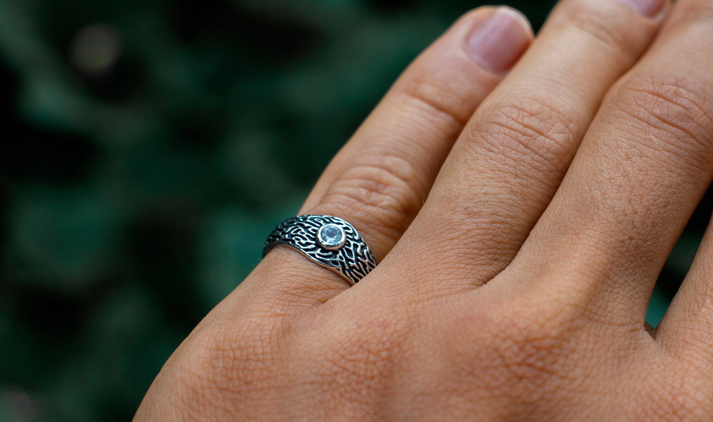Aquamarine Engagement Ring 'Favia'