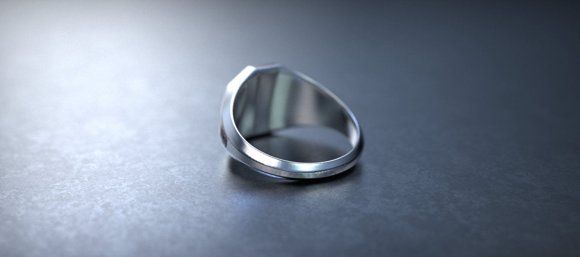 Mens Silver Lion Ring