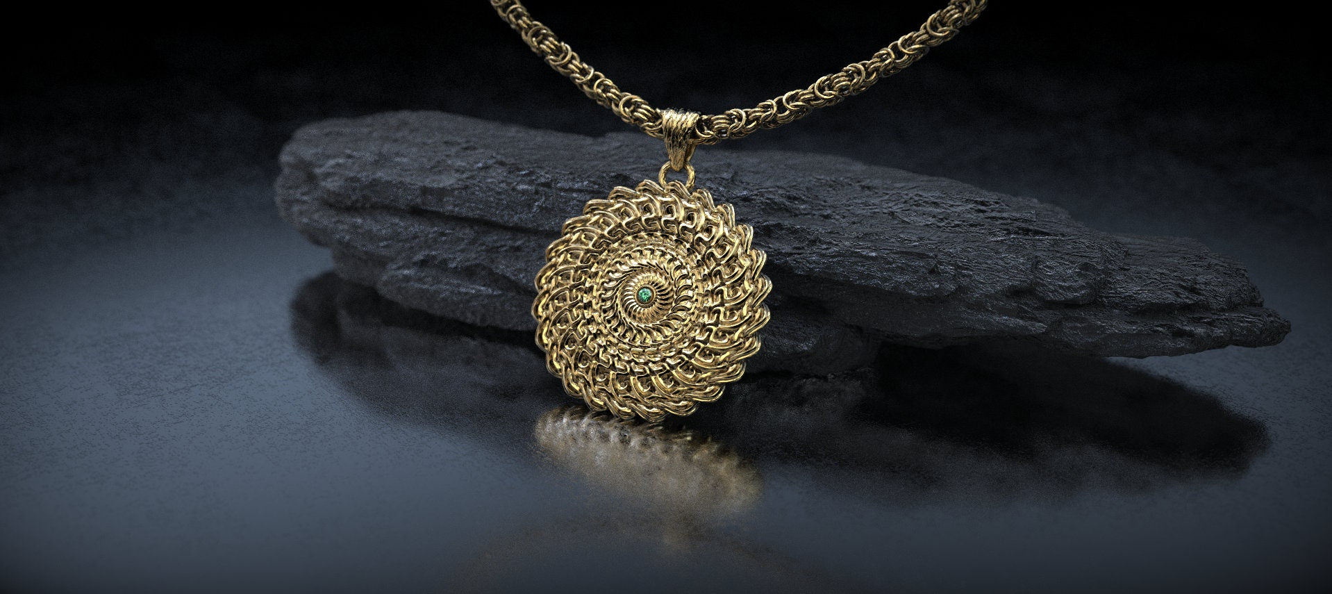 14K Gold Tree of Life Pendant