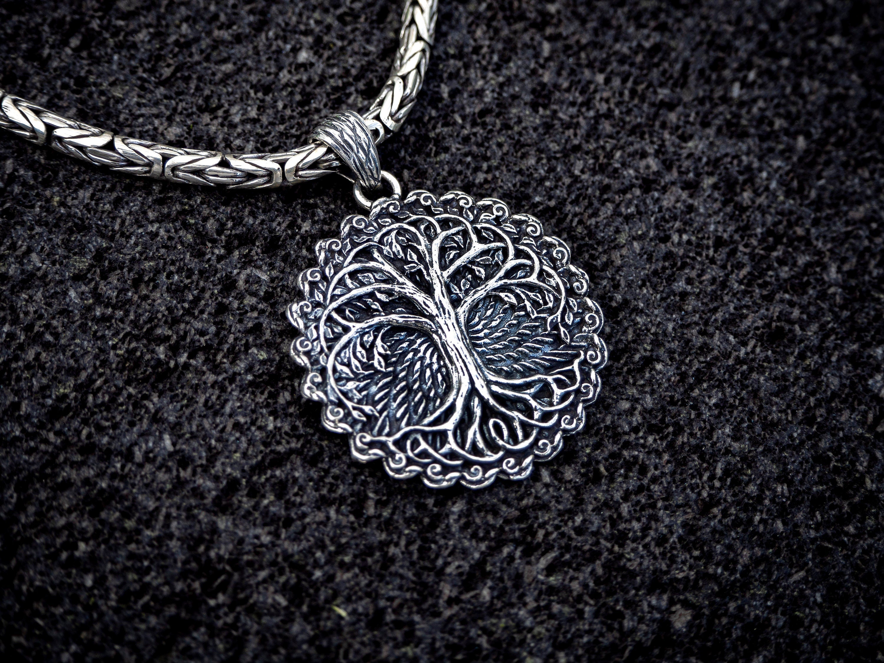 Silver Yggdrasil Necklace