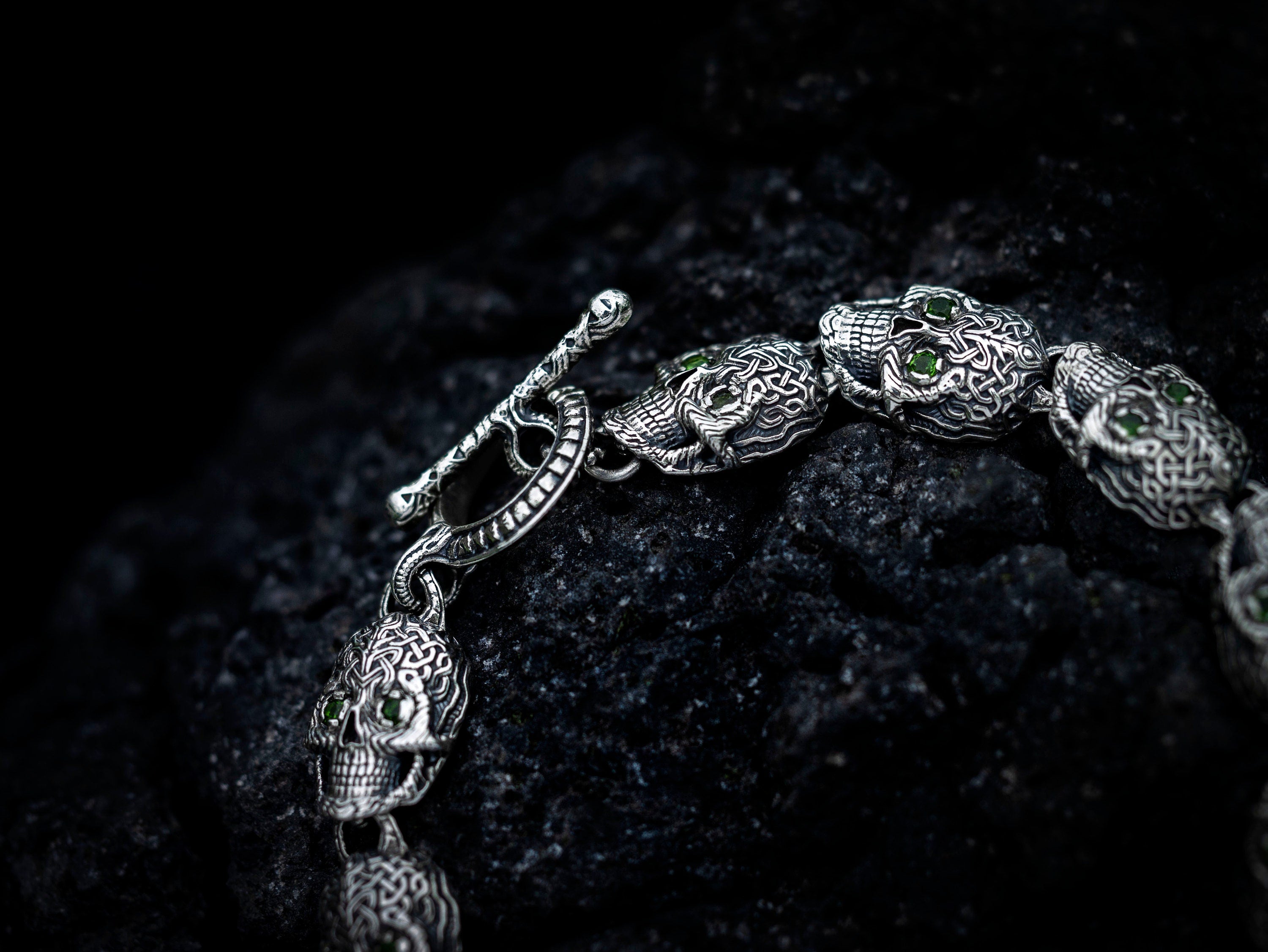 Silver Skull Bracelet